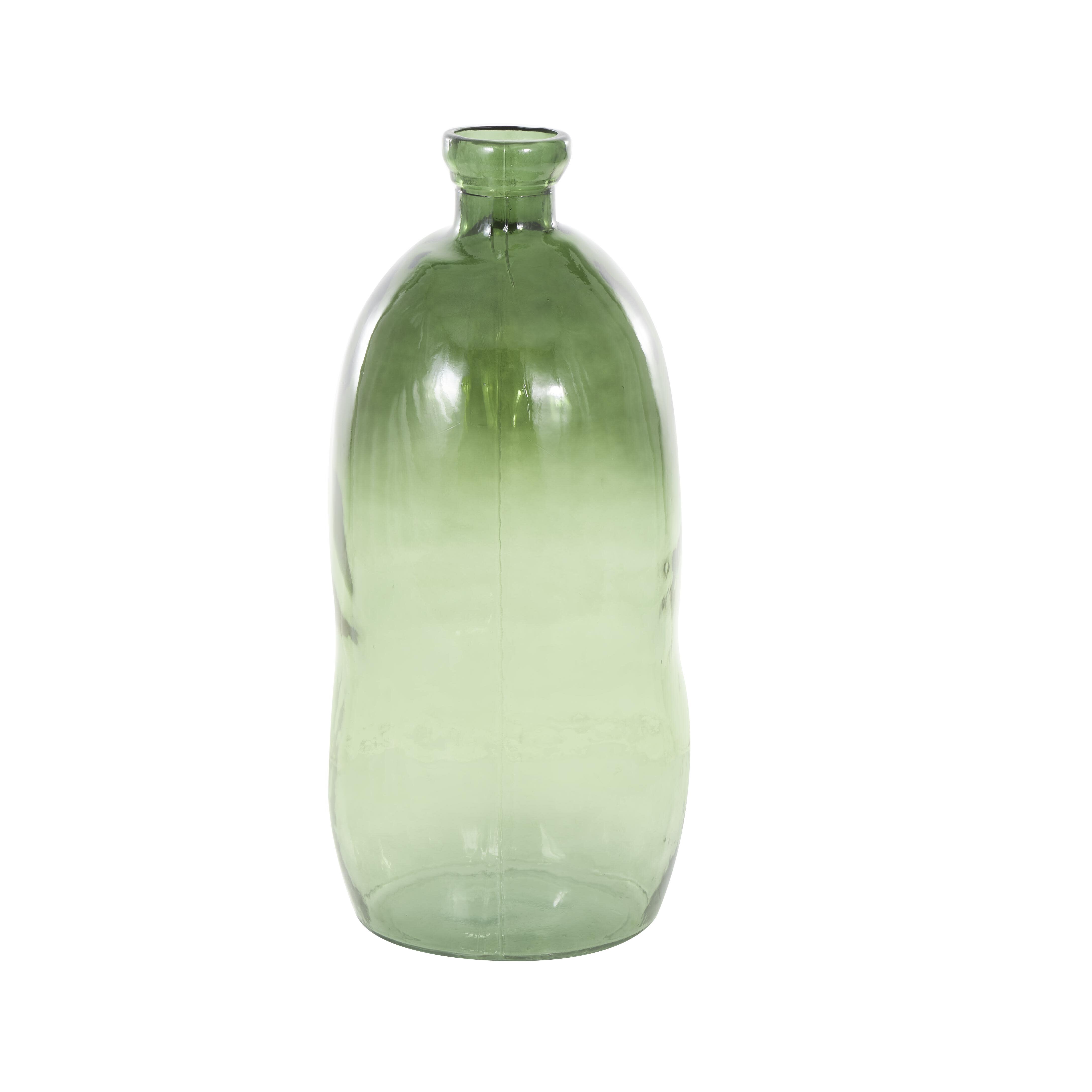 Bayberry Lane Tall Spanish Bottle Vase, Green, large