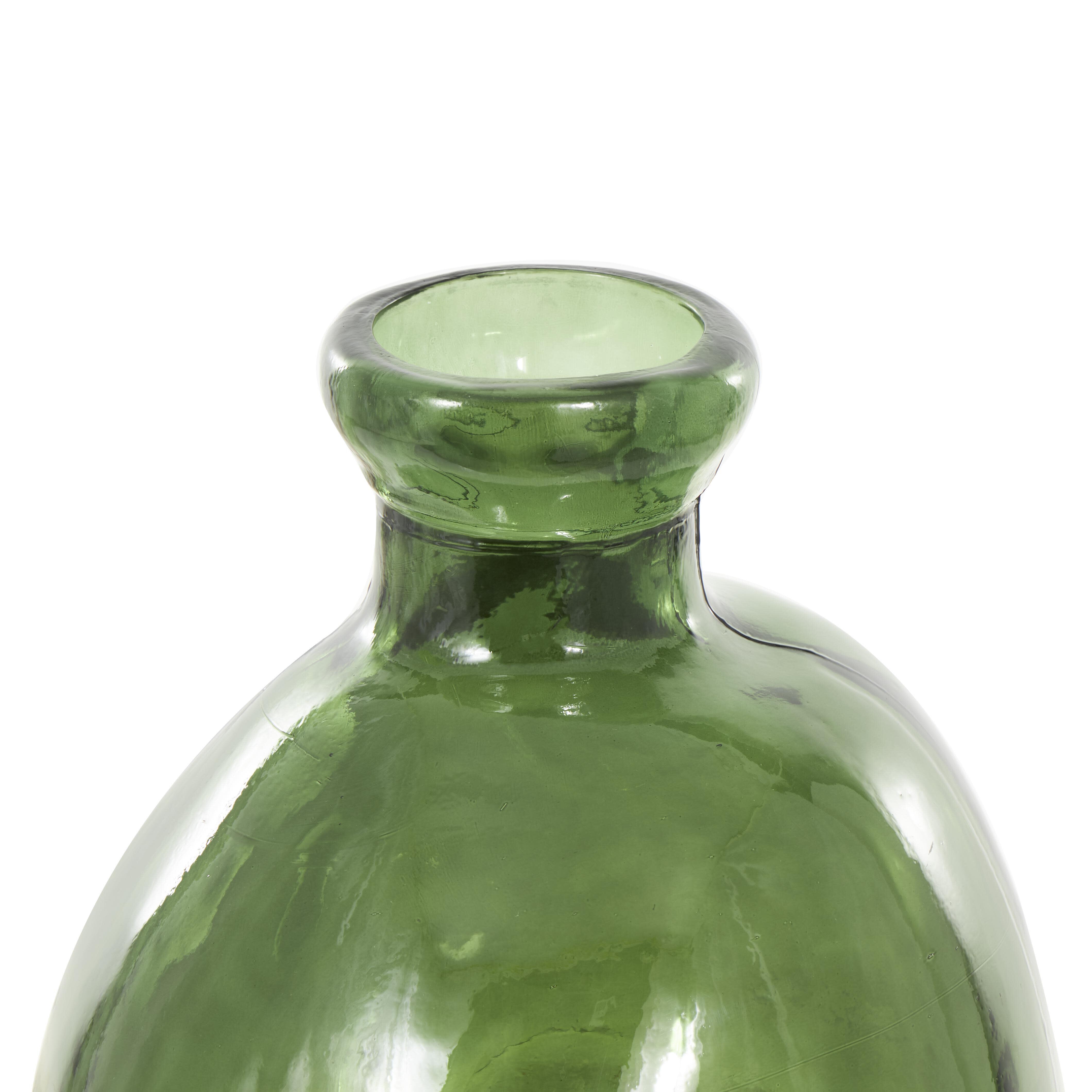 Bayberry Lane Tall Spanish Bottle Vase, Green, large