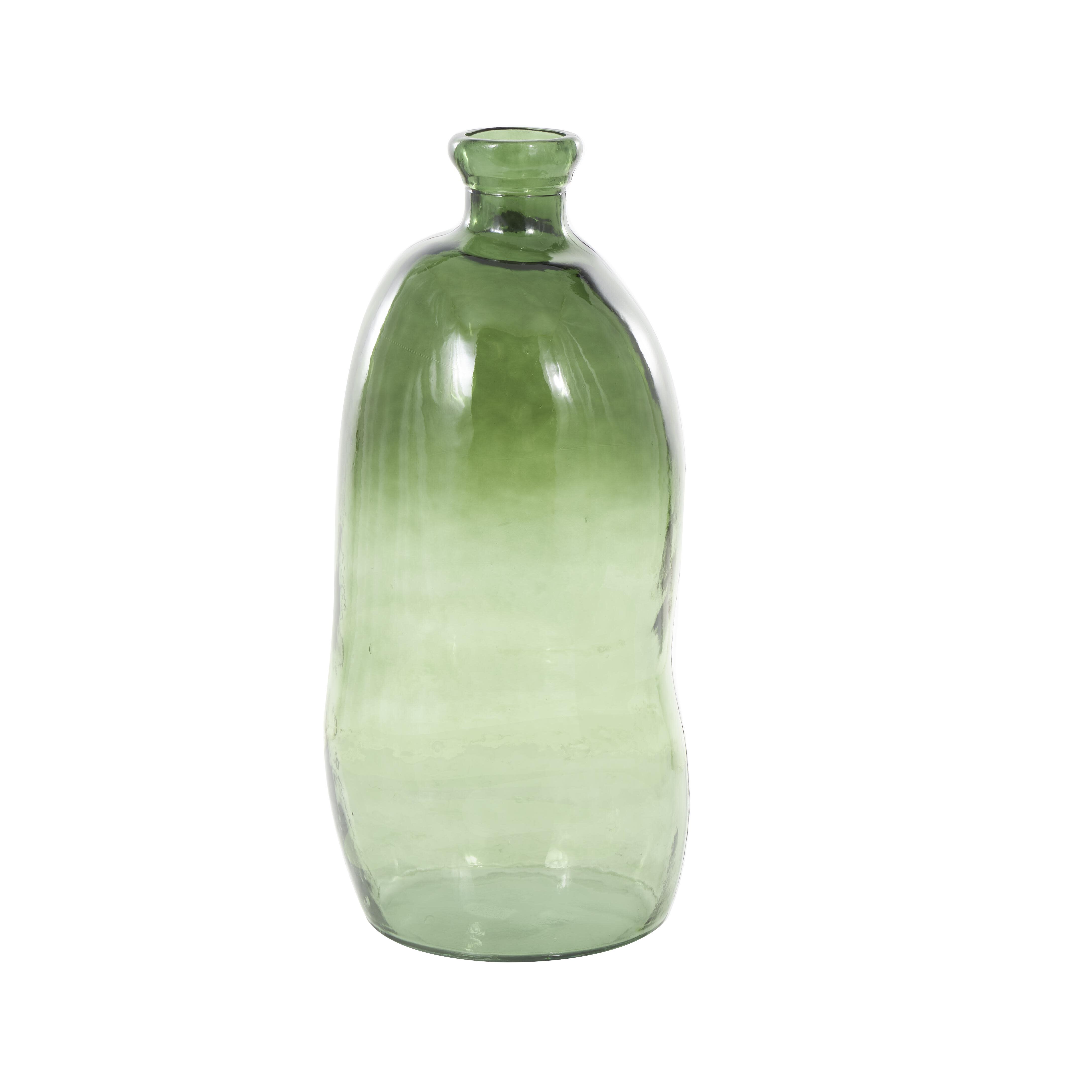 Bayberry Lane Tall Spanish Bottle Vase, Green, large