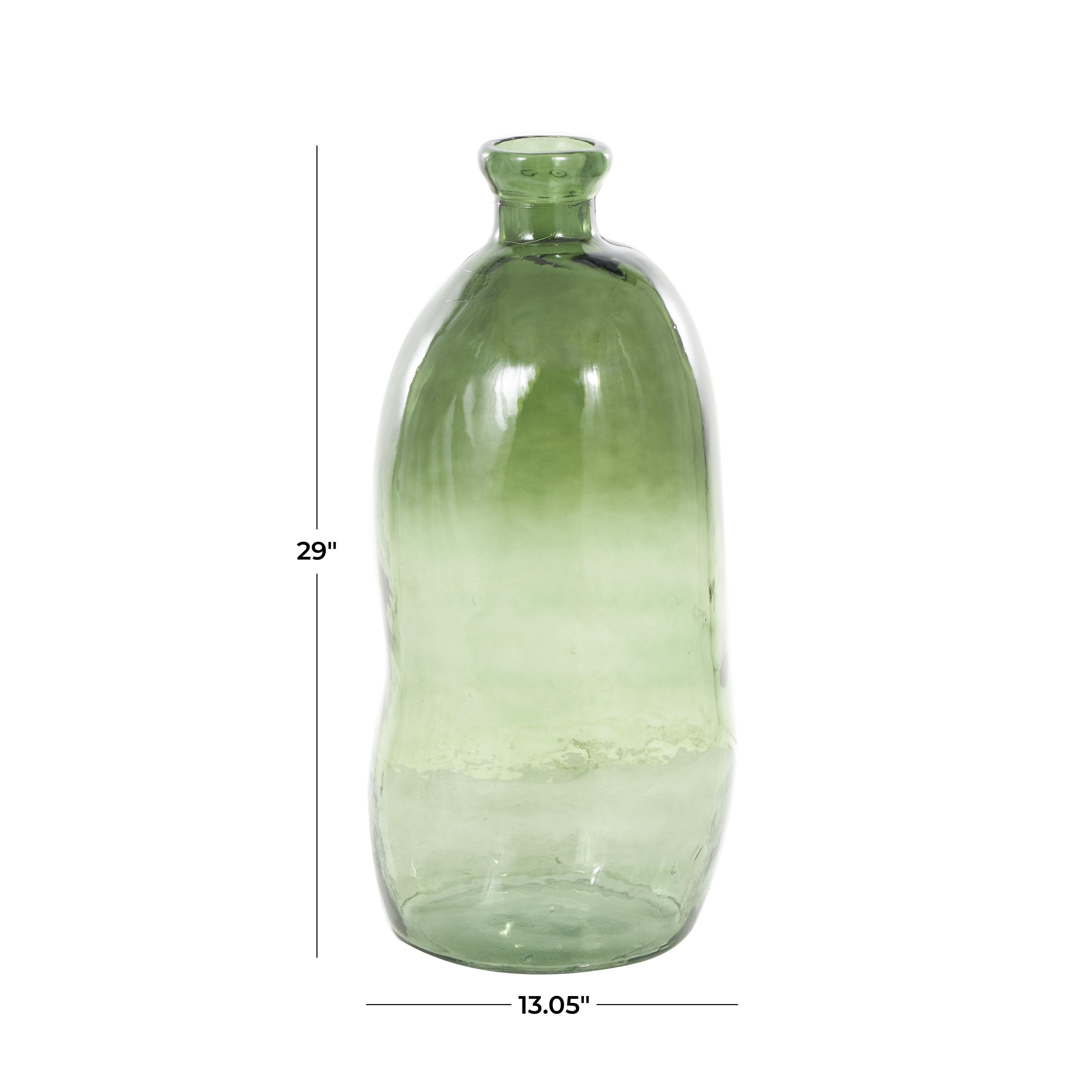 Bayberry Lane Tall Spanish Bottle Vase, Green, large