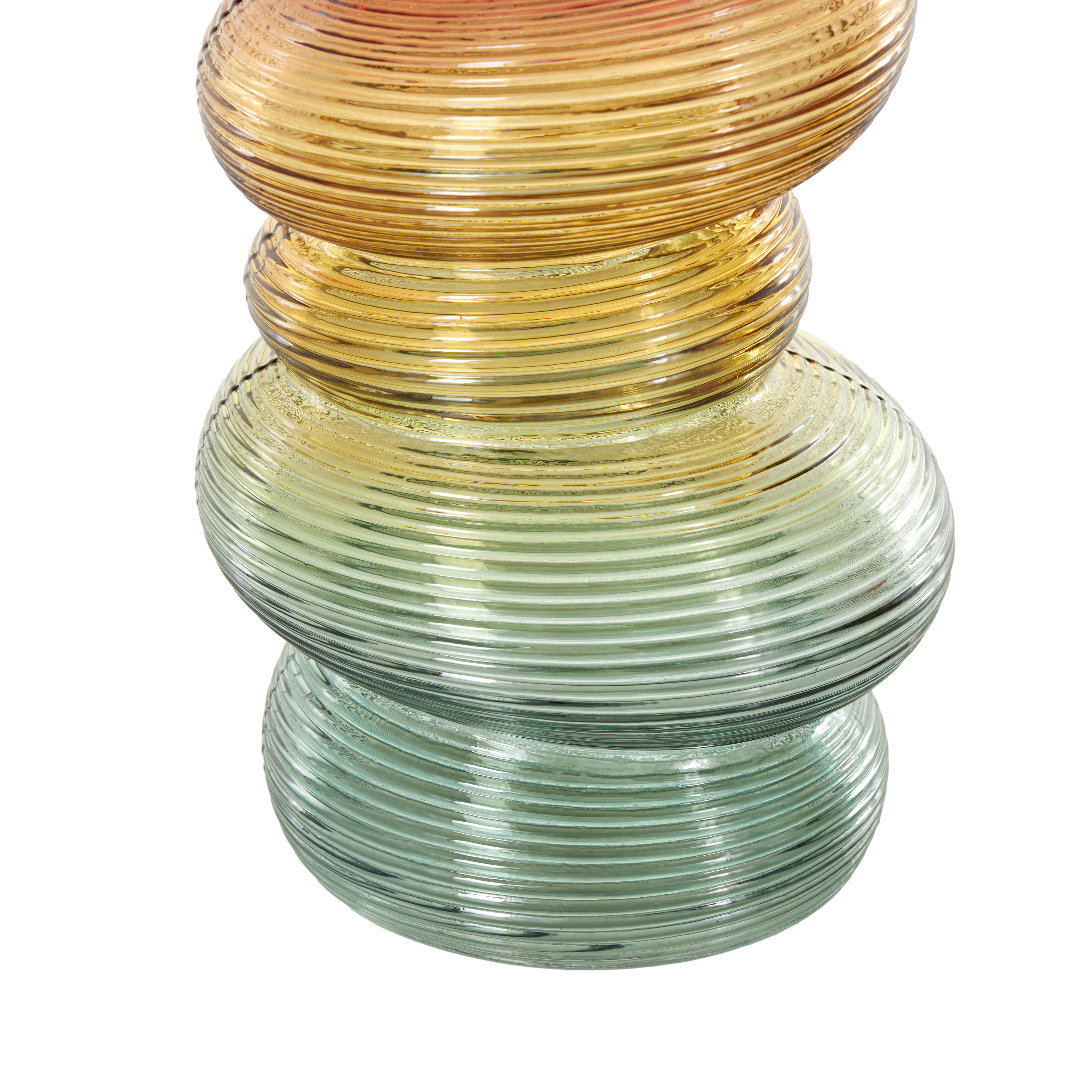 Bayberry Lane Ribbed Stacked Stones Vase (Set of 2), , large