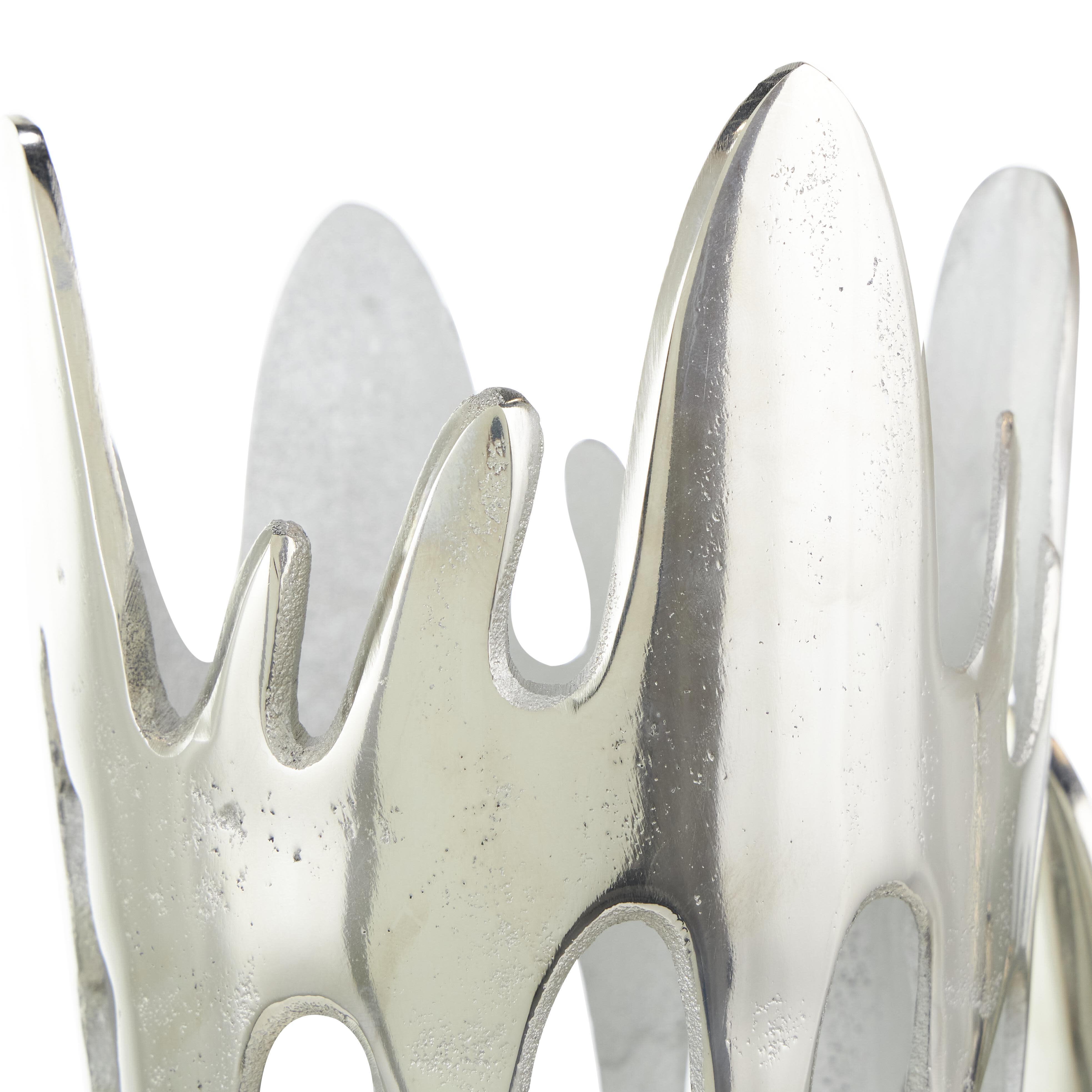Bayberry Lane Drip Vase Set, Silver, large
