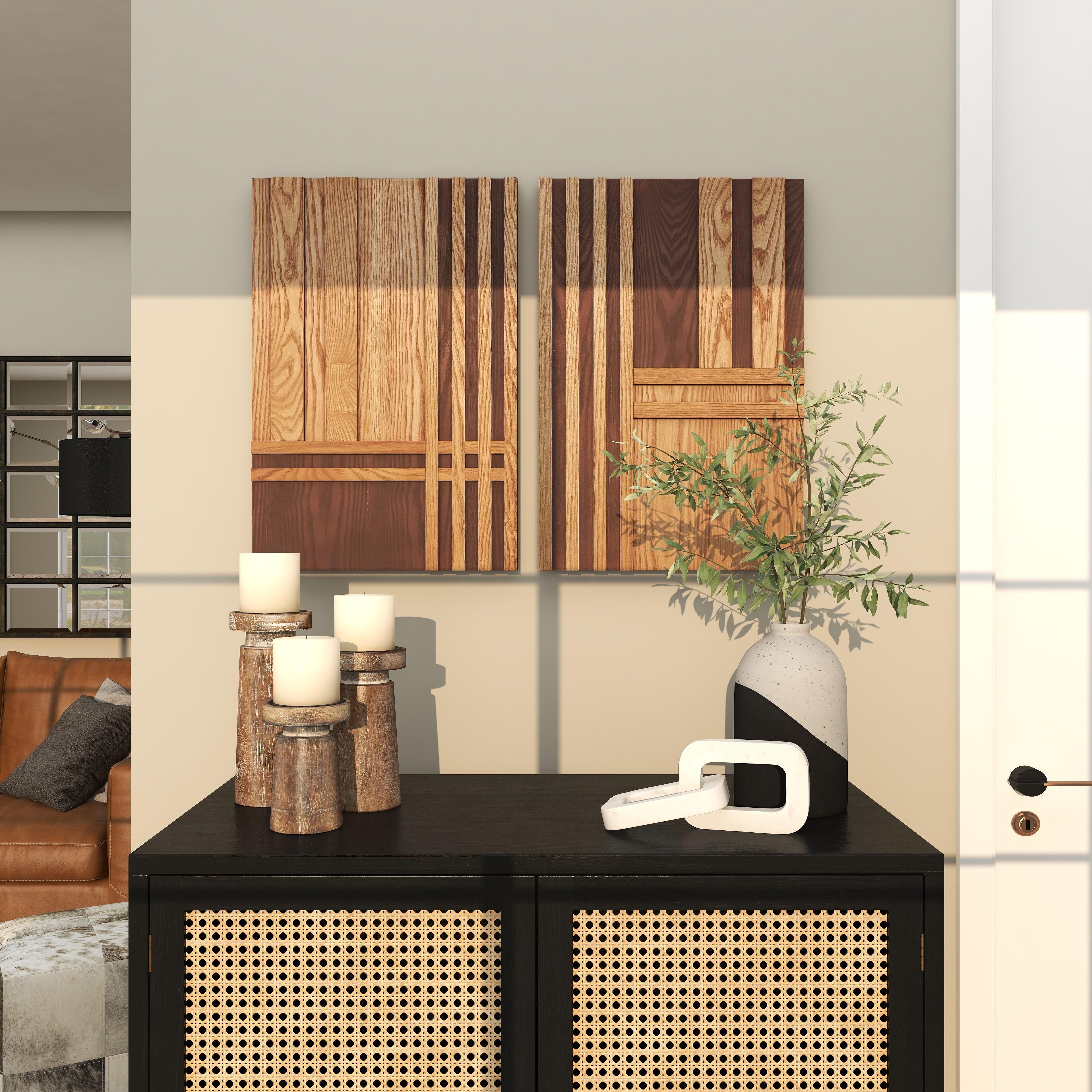 The Novogratz Striped Home Wall Decor, , large