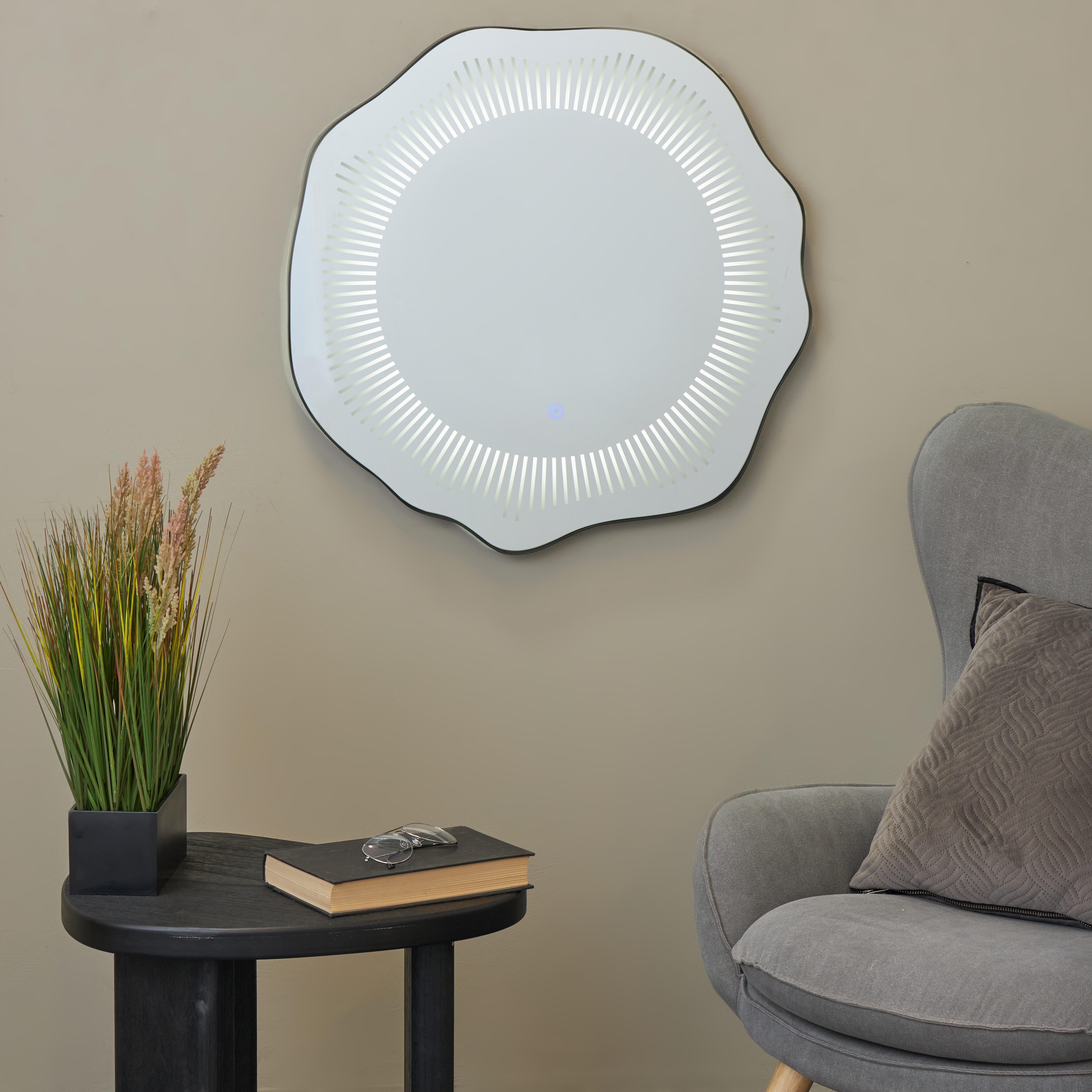 Bayberry Lane LED Hanging Wall Mirror, , rollover