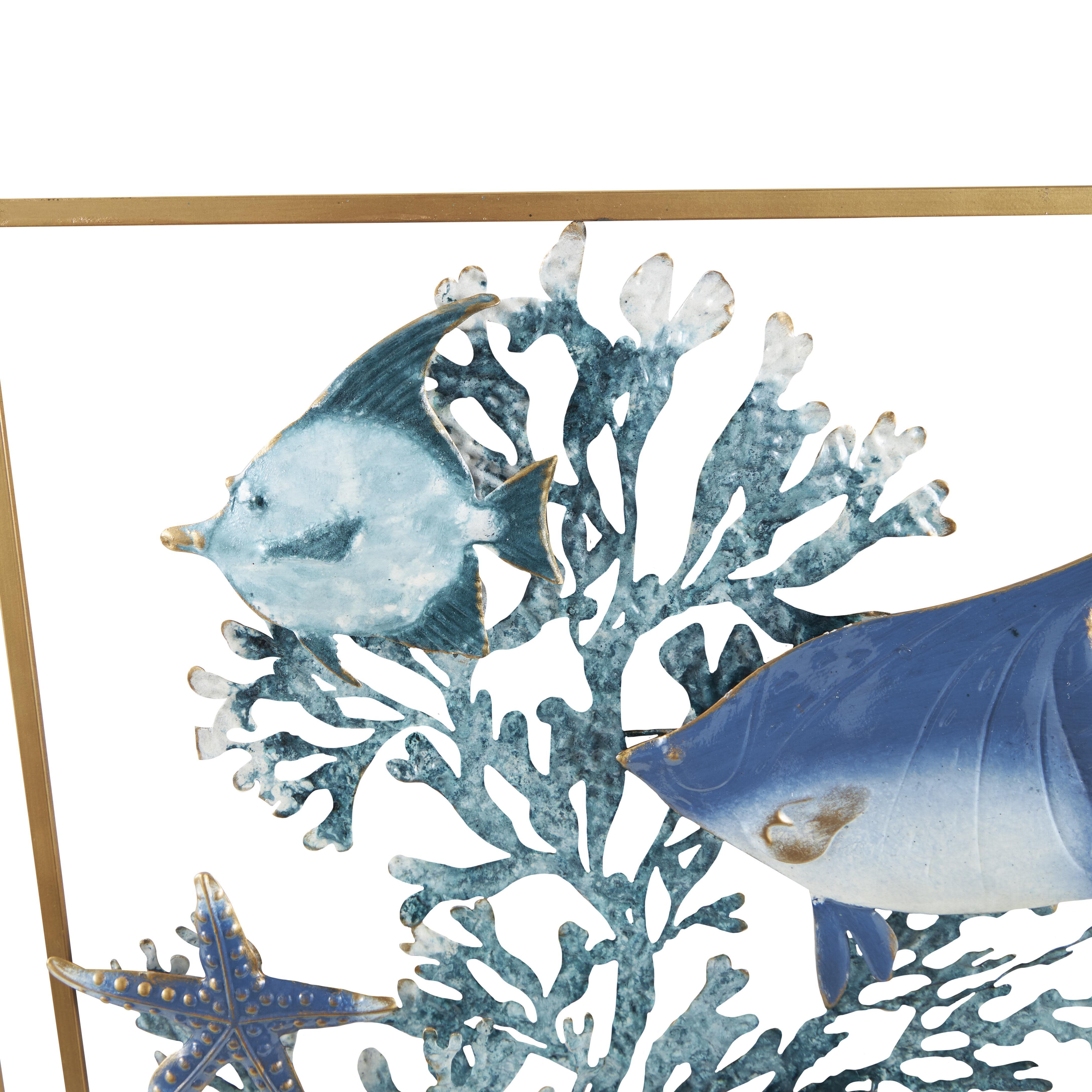 Bayberry Lane Fish Home Wall Decor With Frames Set, , large
