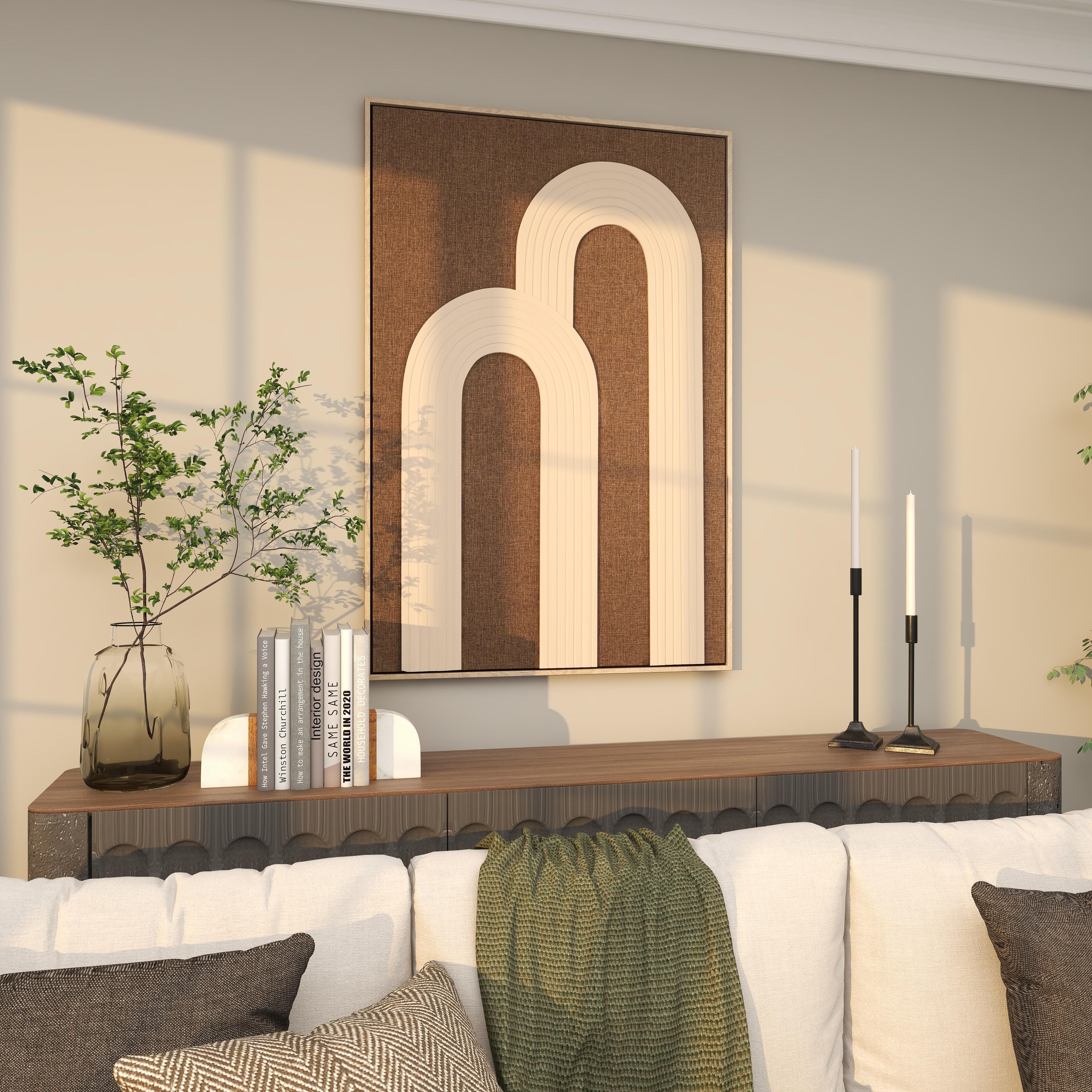Bayberry Lane Living Room Wall Decor with Layered Arches, , large