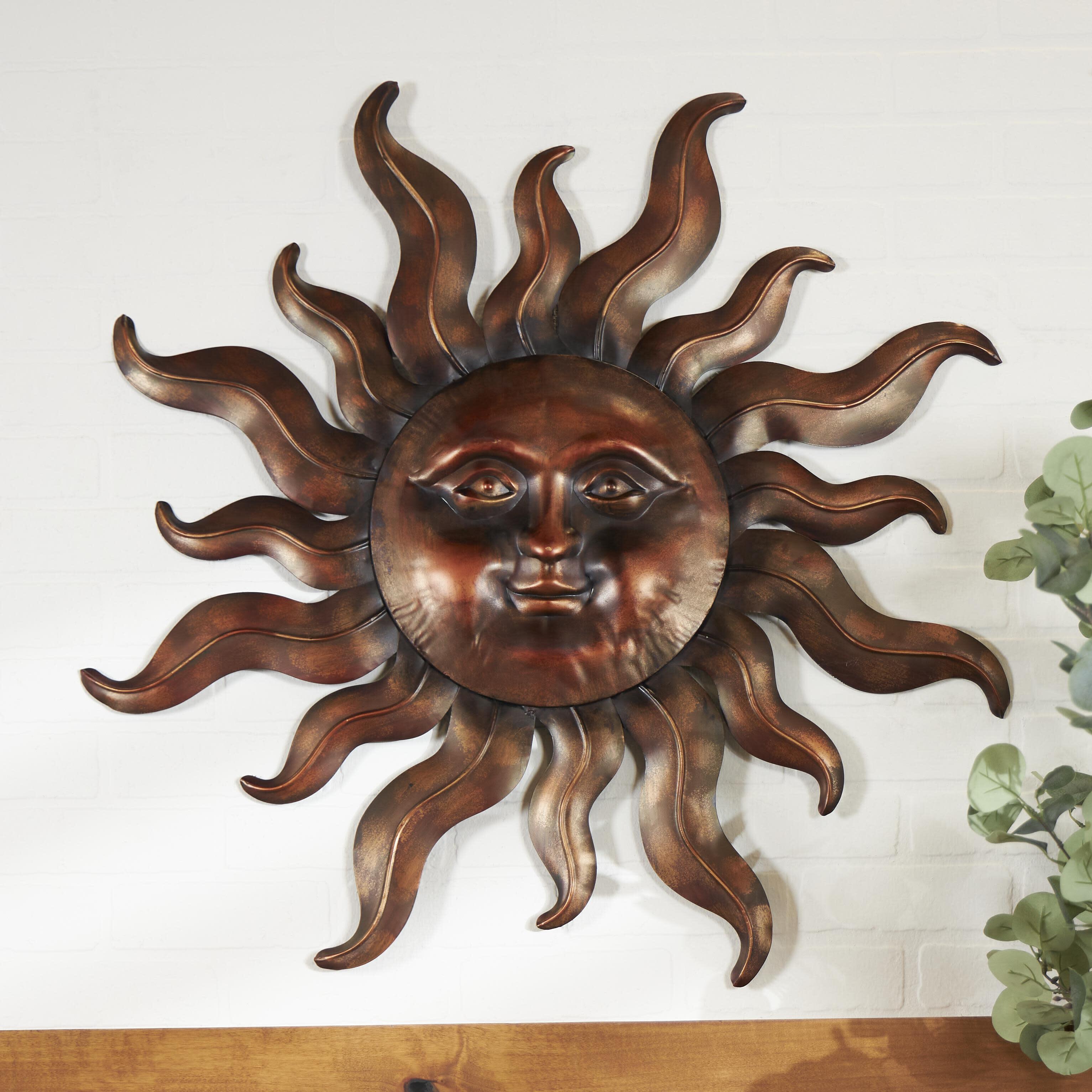 Bayberry Lane Sun Wall Decor with Smiling Face, , rollover