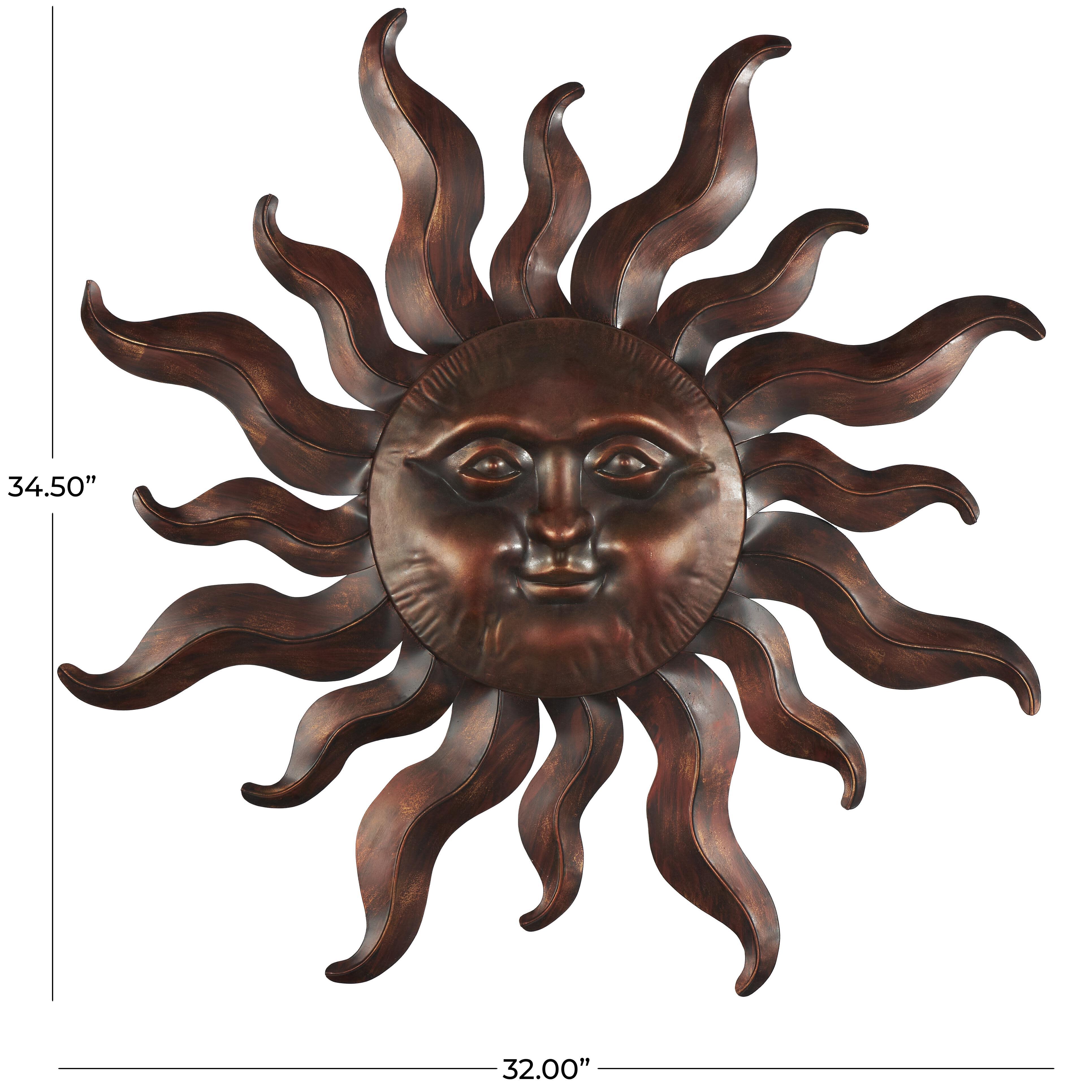 Bayberry Lane Sun Wall Decor with Smiling Face, , large