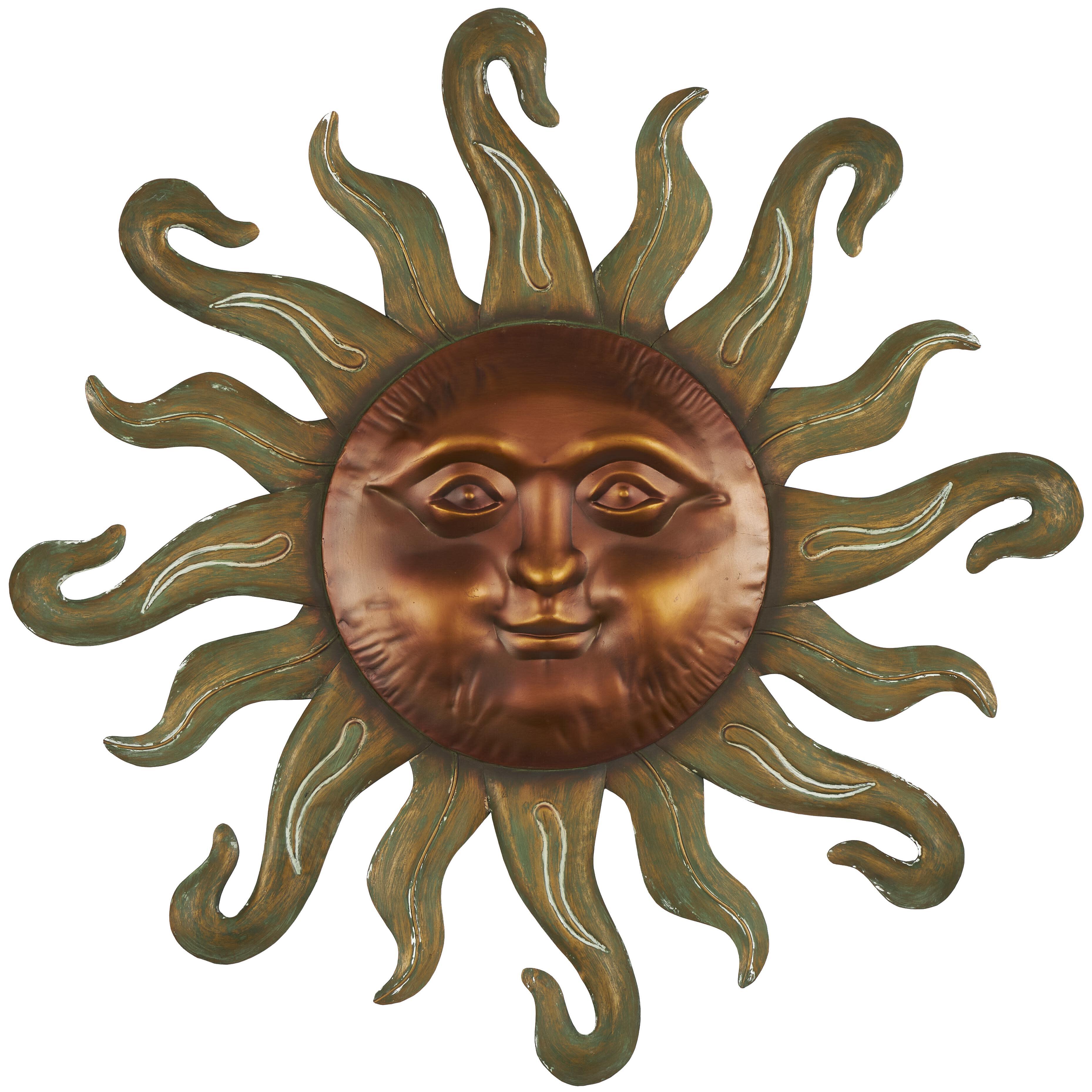 Bayberry Lane Sun Wall Decor with Smiling Face, , large