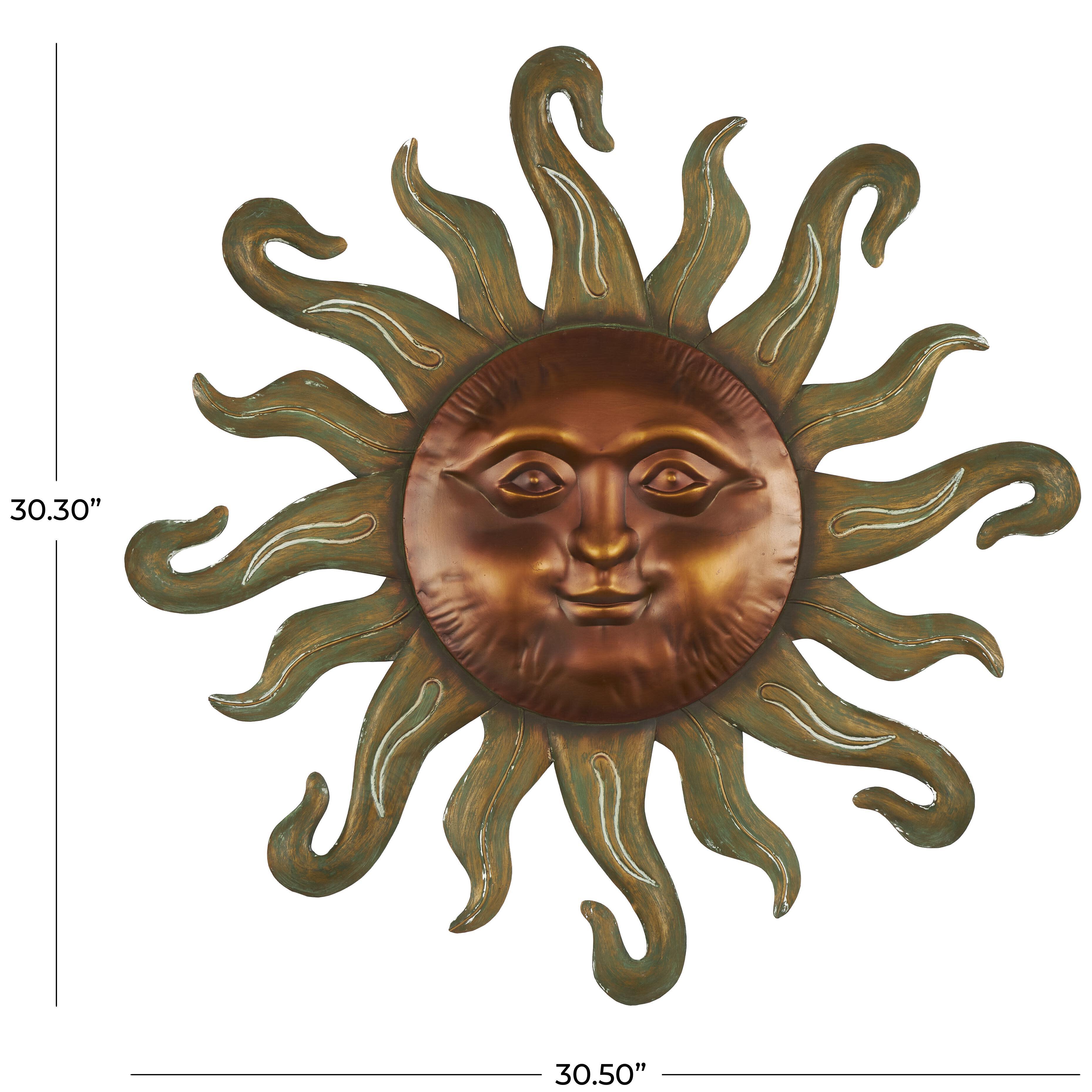 Bayberry Lane Sun Wall Decor with Smiling Face, , large
