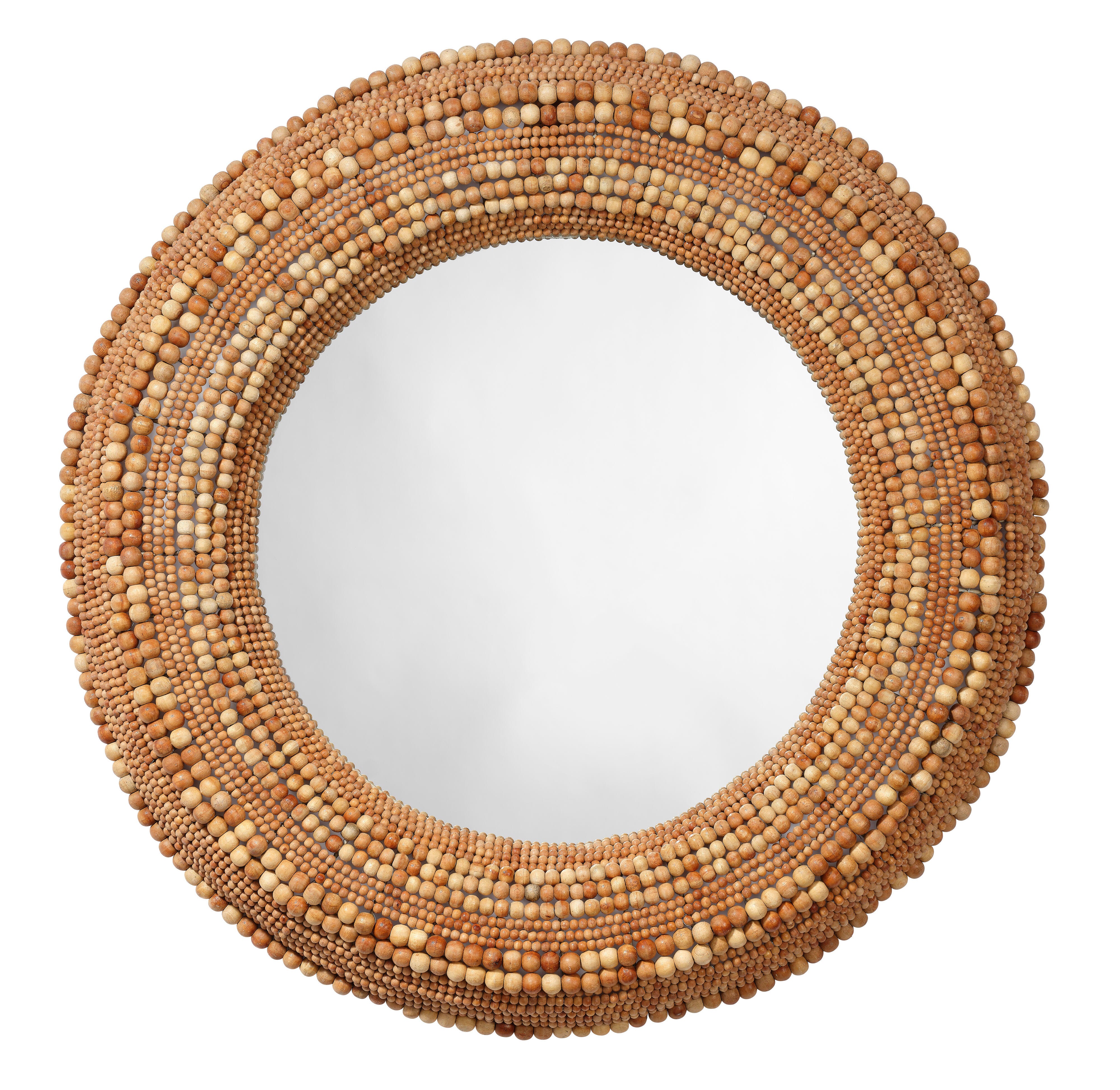 Relaxed Elegance Miramar Wall Mirror, Natural, large