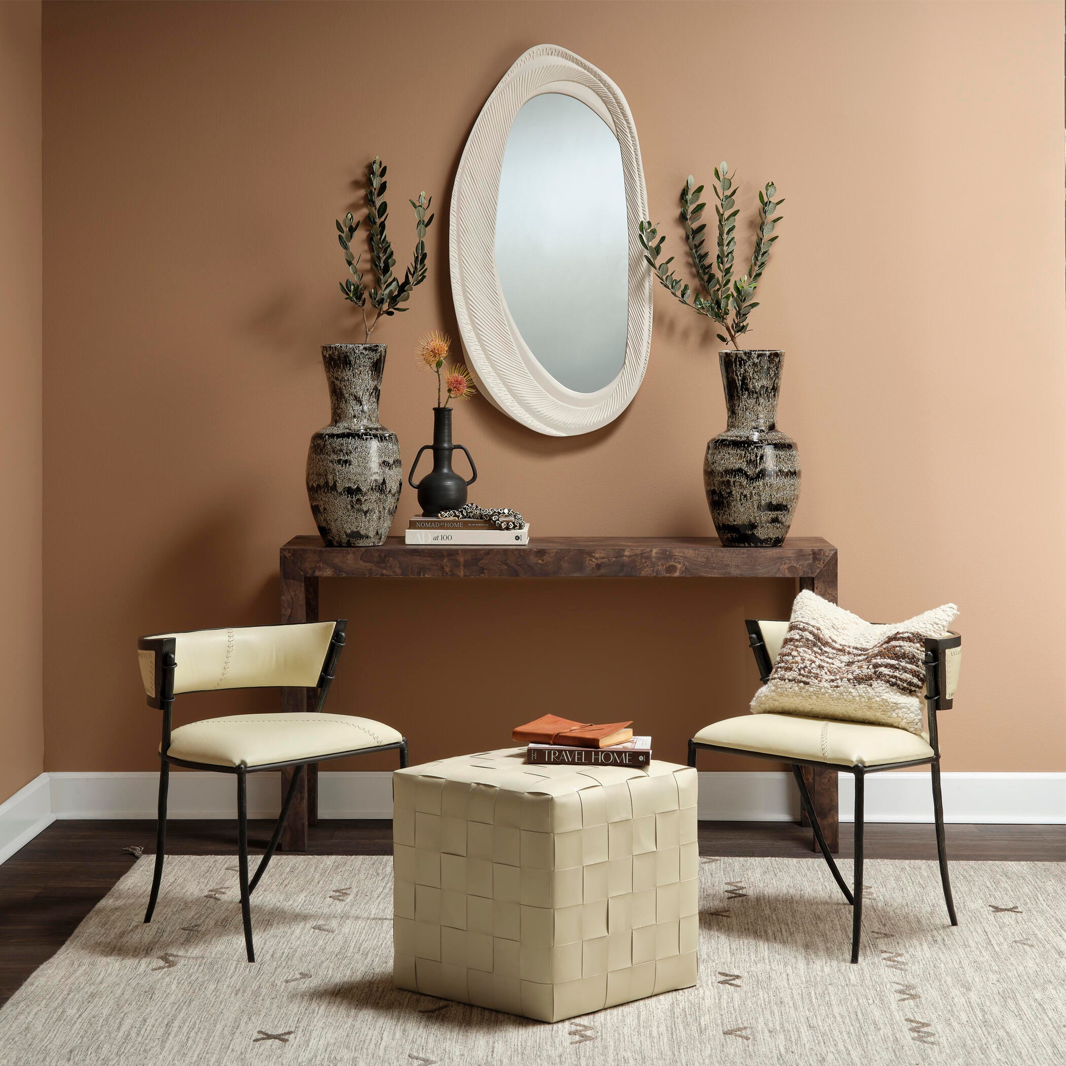 Relaxed Elegance Raven Wall Mirror, , large