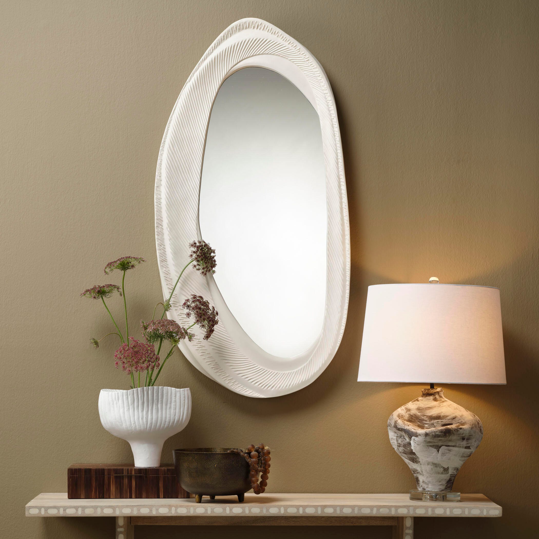 Relaxed Elegance Raven Wall Mirror, , large