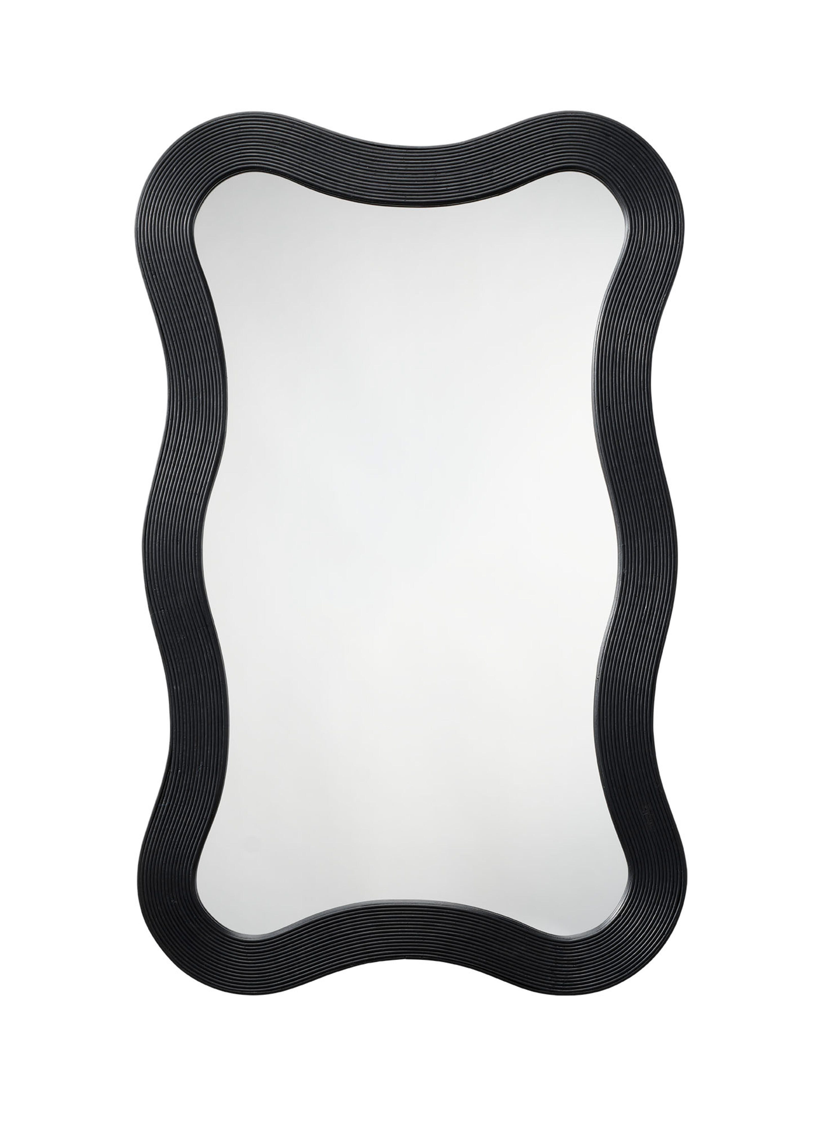 Relaxed Elegance Sheila Wall Mirror, Black, large
