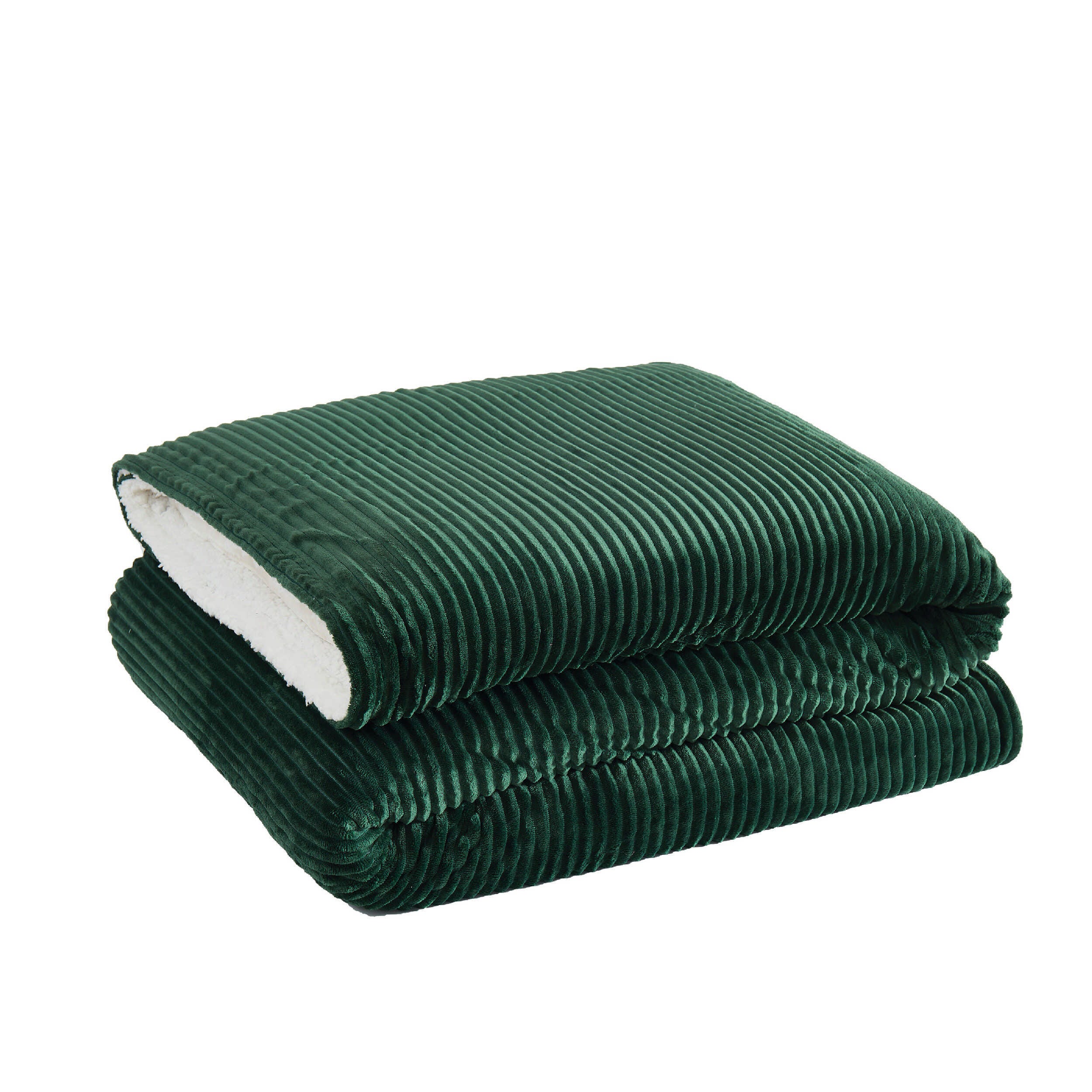 Brooklyn Loom Corduroy Blanket, Green, large