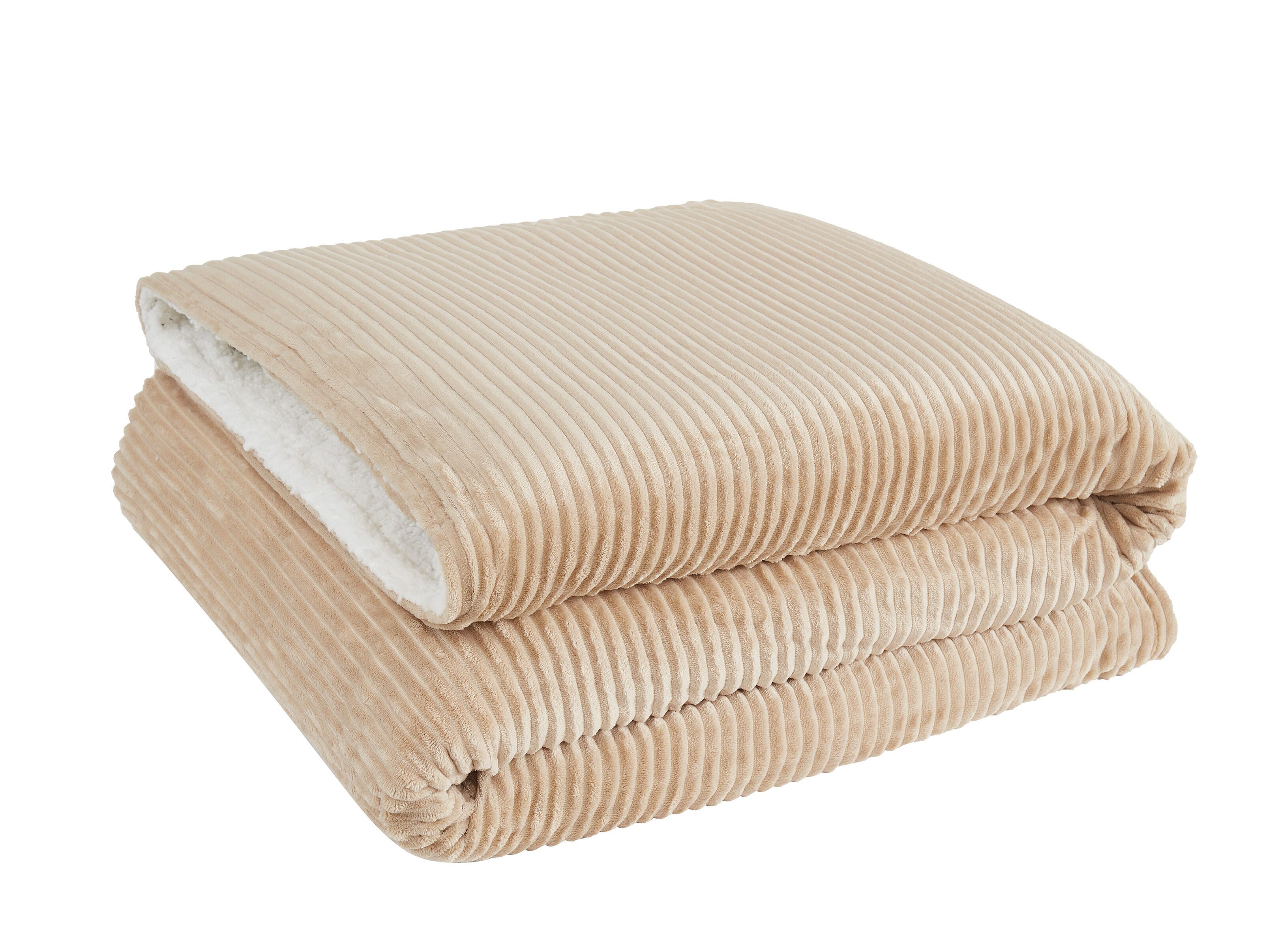 Brooklyn Loom Corduroy Blanket, Tan, large