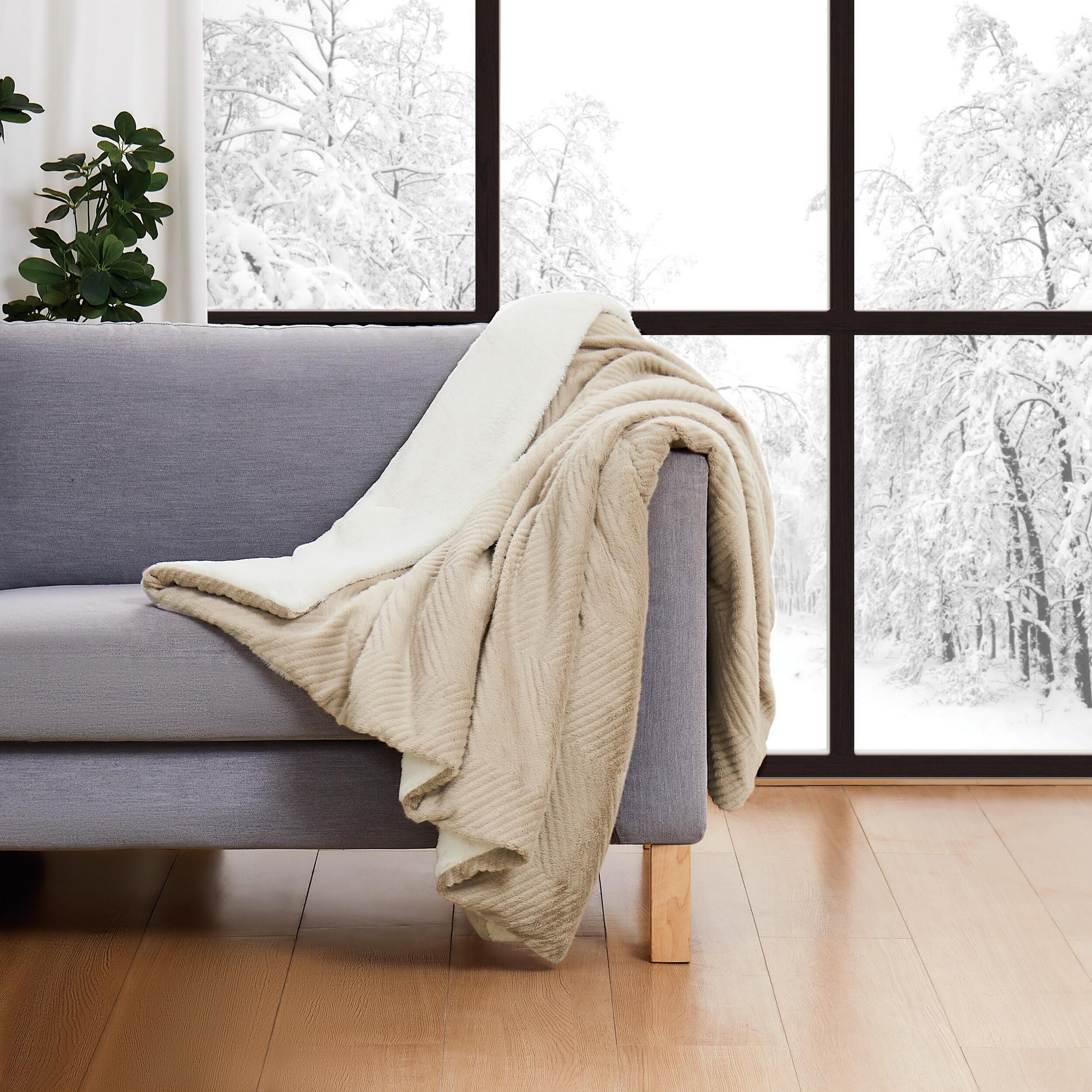 Brooklyn Loom Corduroy Throw, Beige, rollover