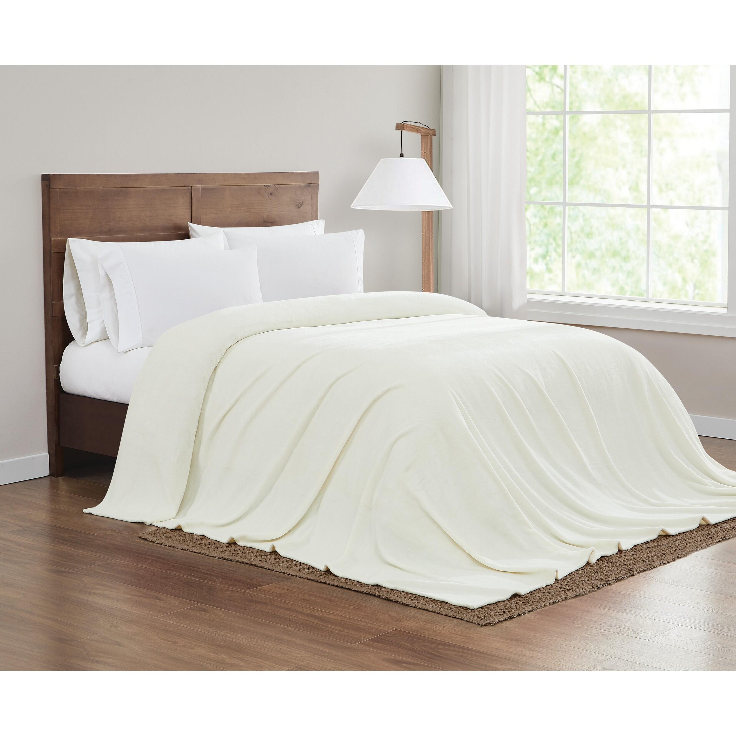 Truly Soft Throw, Ivory, large