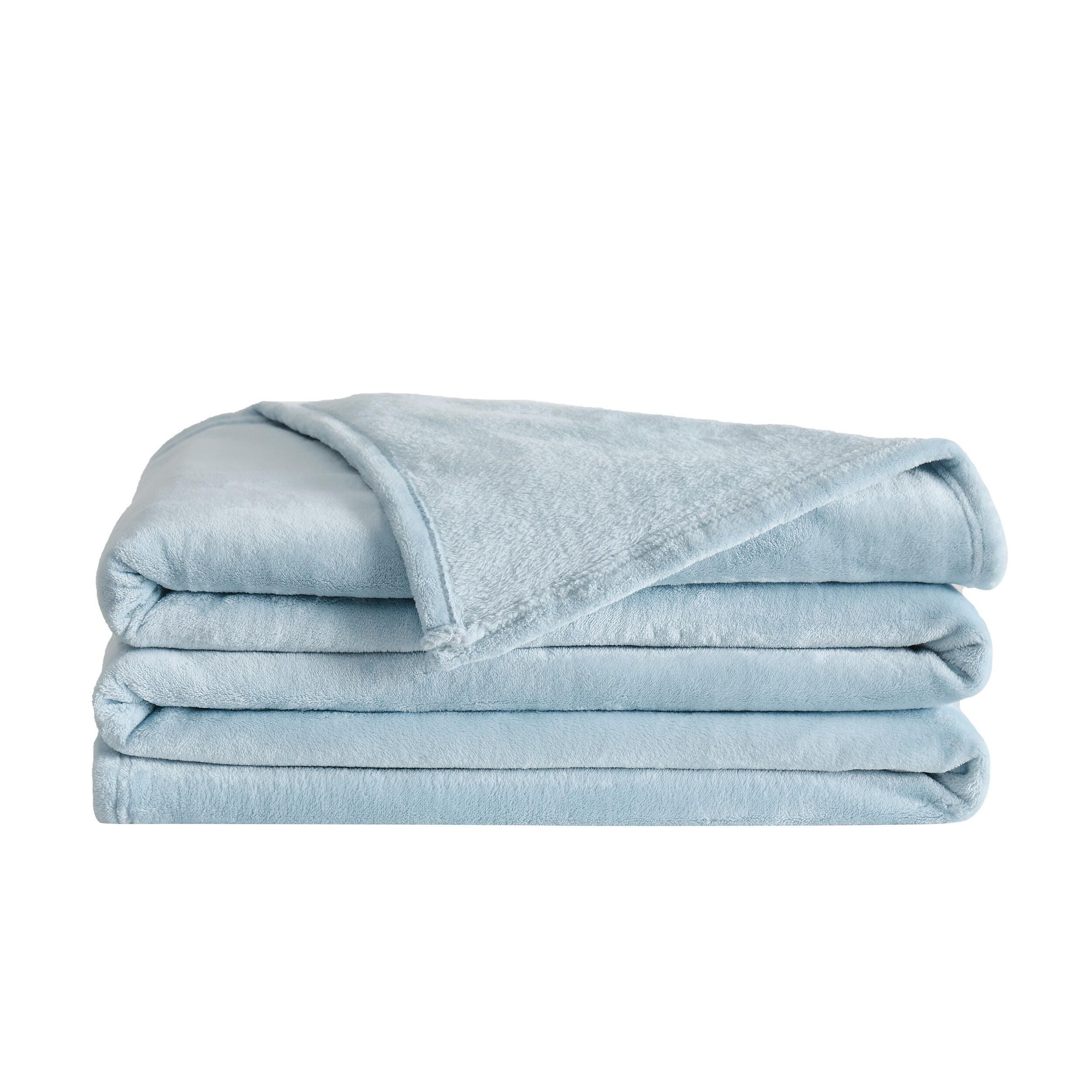 Truly Soft Throw, Light Blue, large