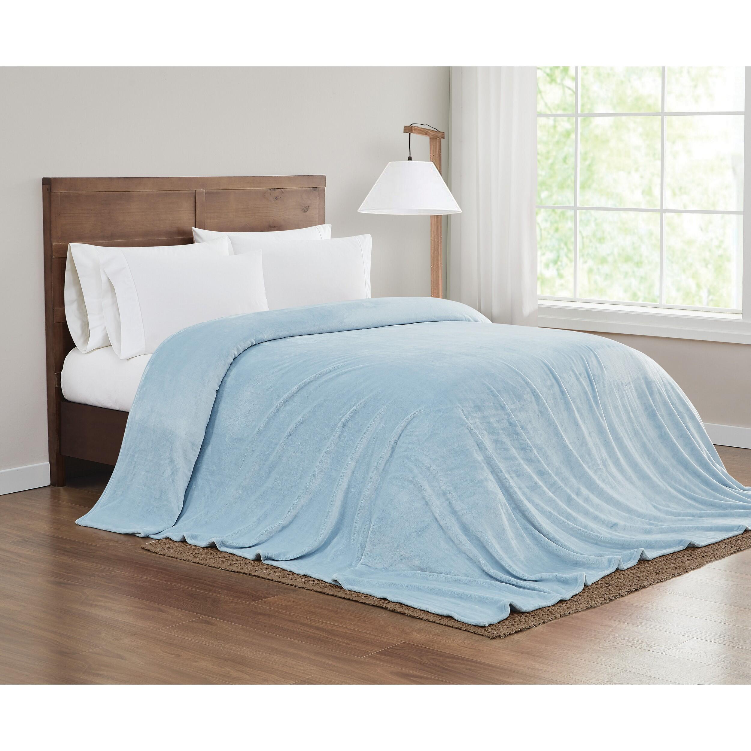 Truly Soft Throw, Light Blue, large