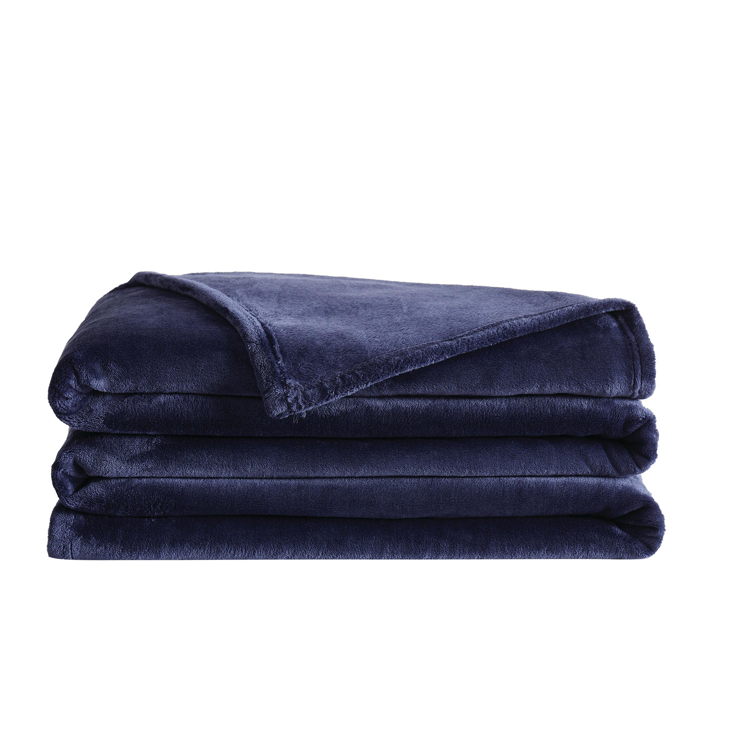 Truly Soft Throw, Navy, large