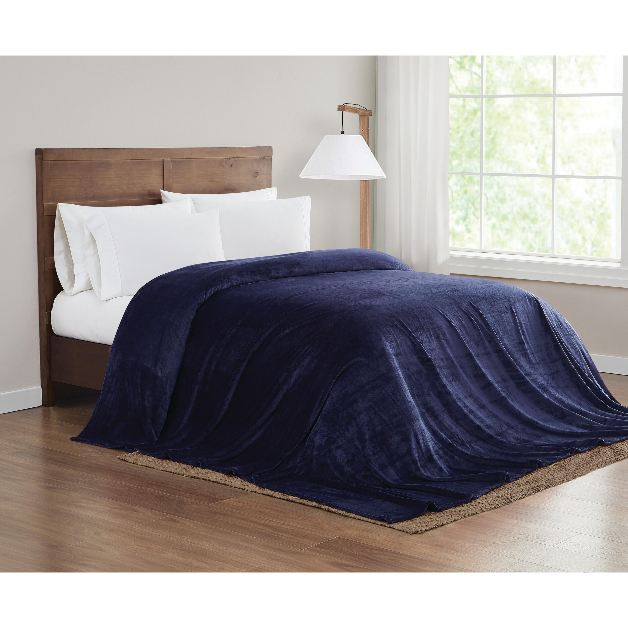 Truly Soft Throw, Navy, large