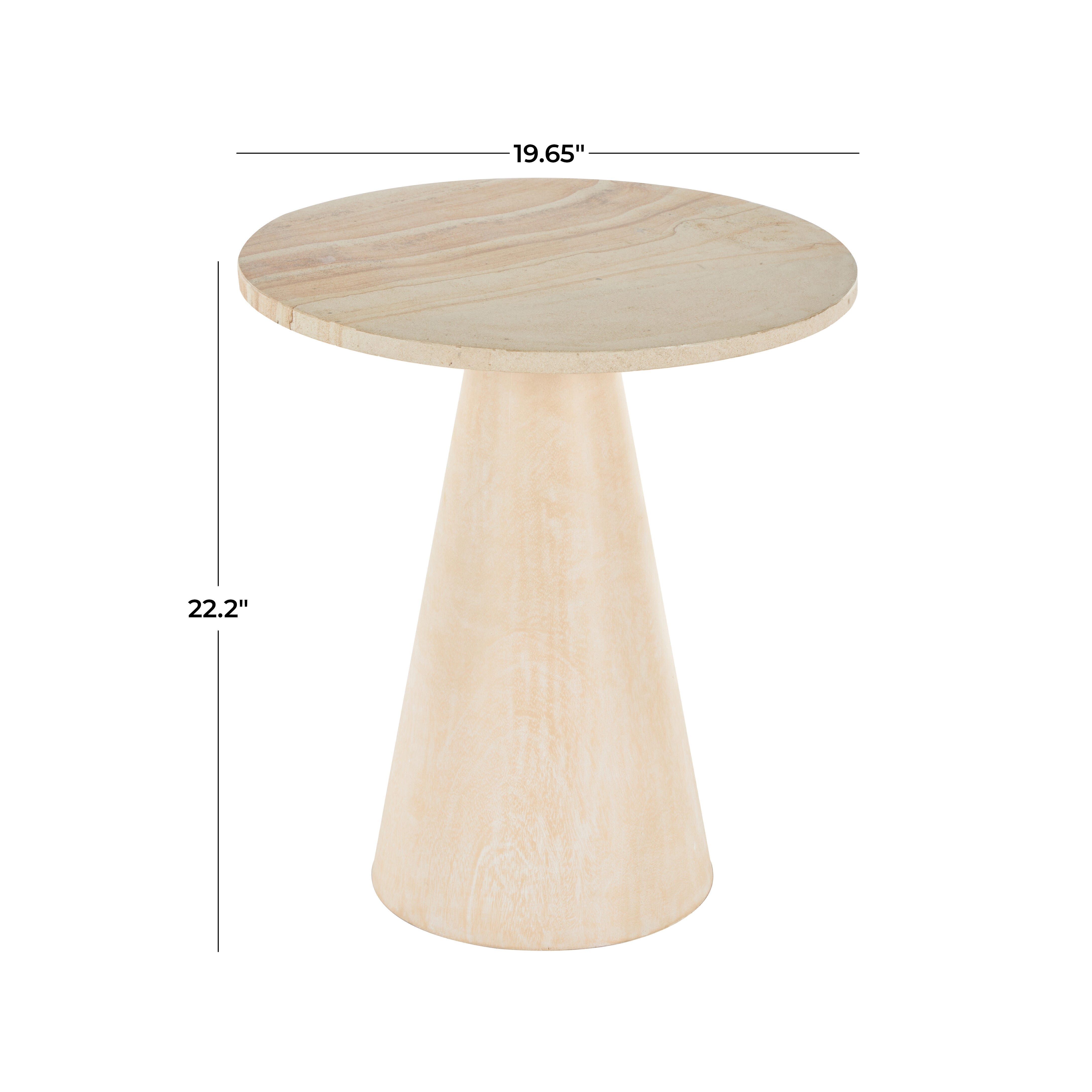 Bayberry Lane Cone Accent End Table, , large