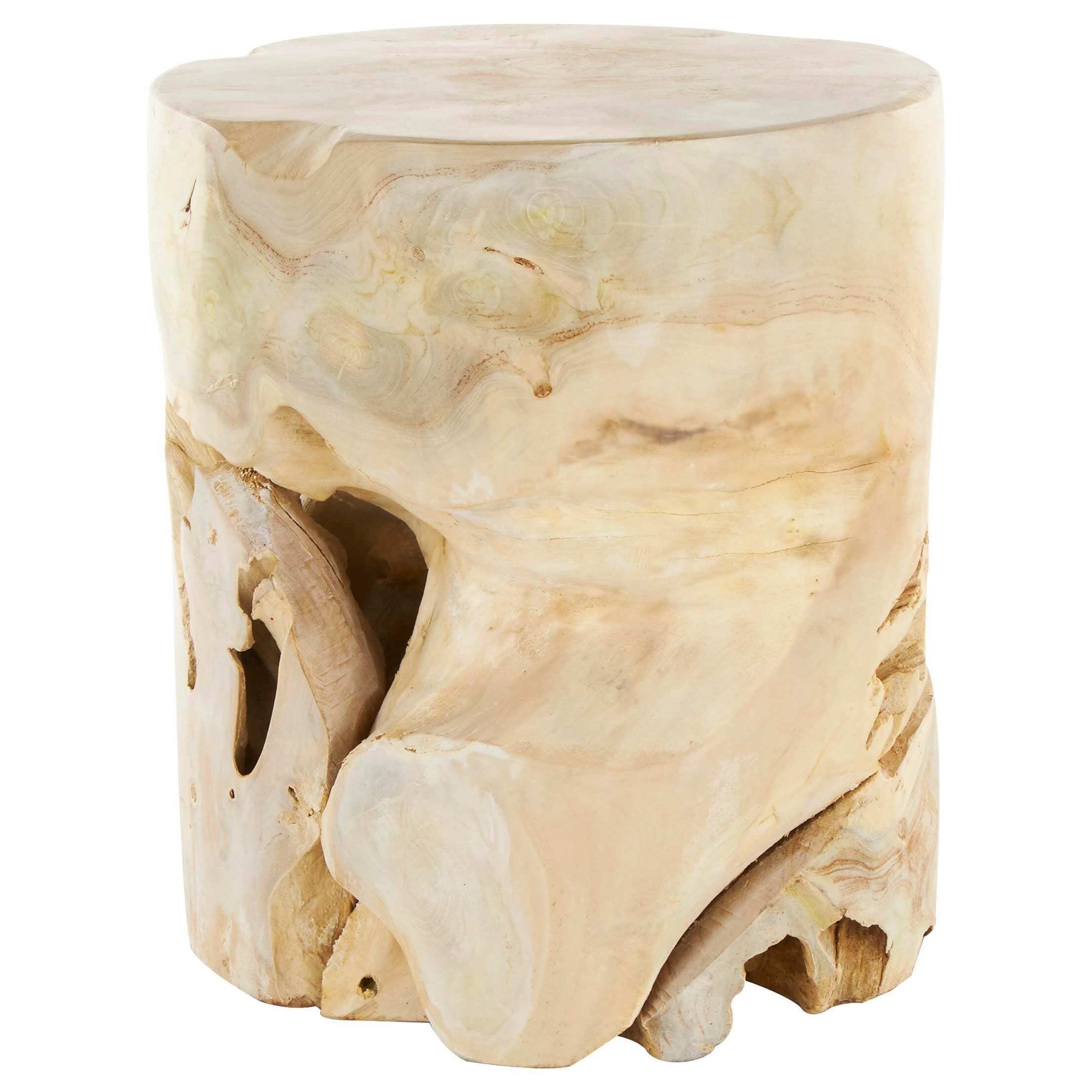 Bayberry Lane Natural Cutout Accent End Table