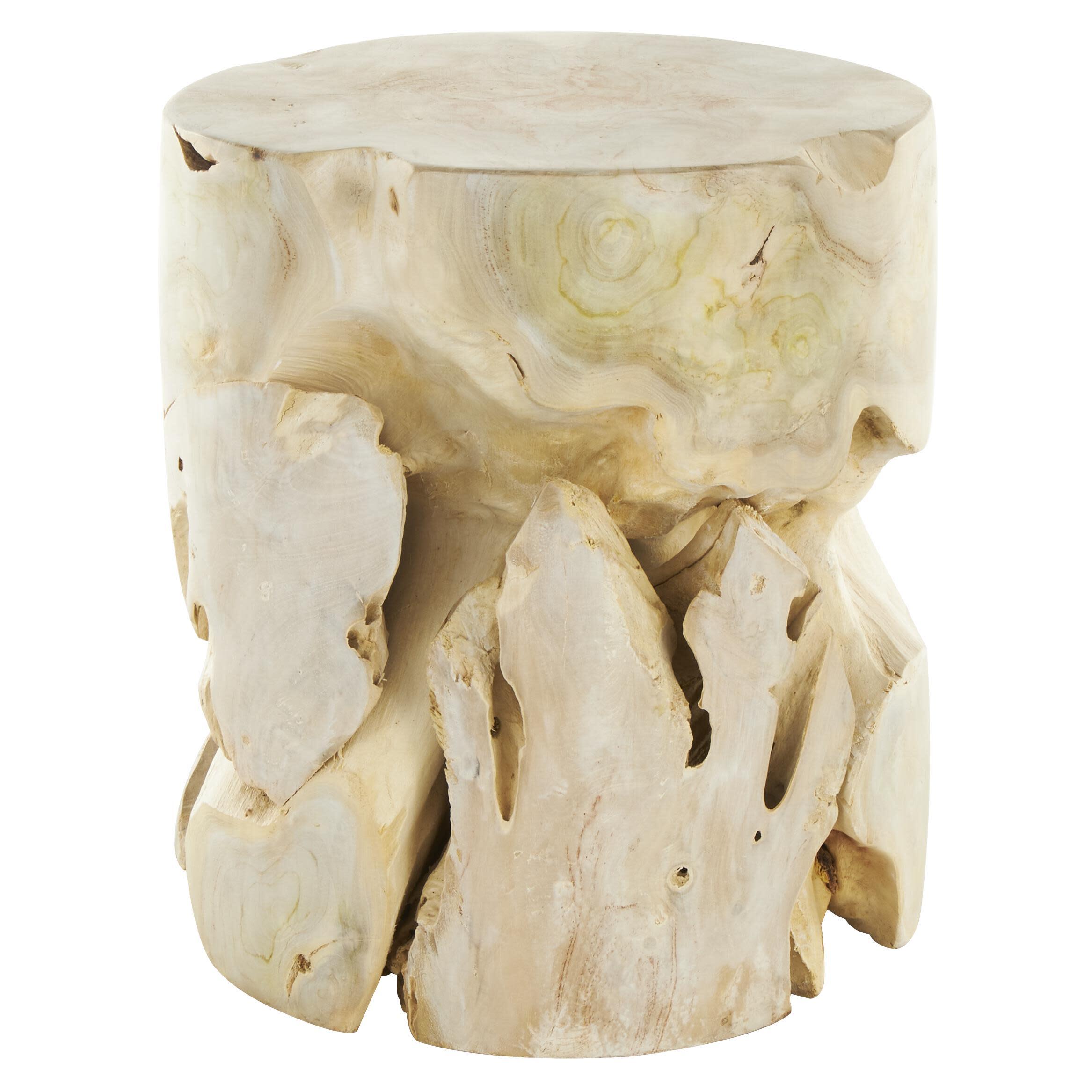 Bayberry Lane Natural Cutout Accent End Table, , large