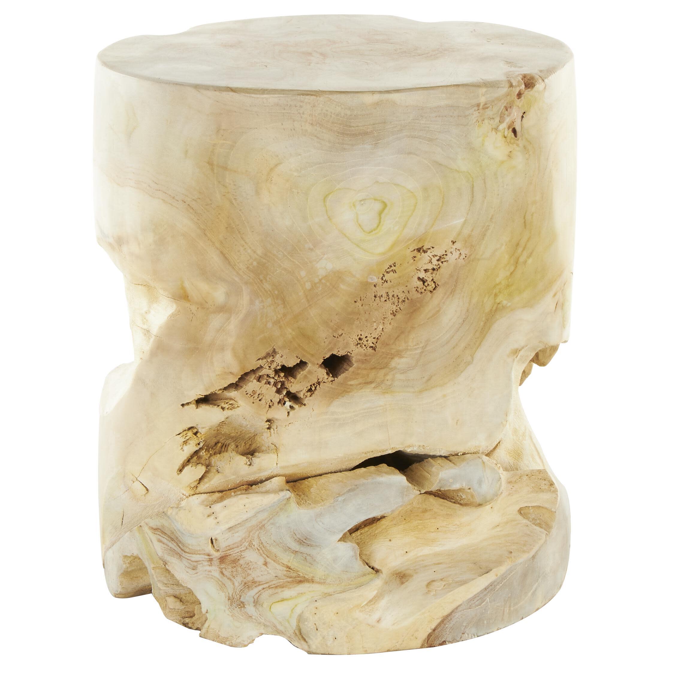 Bayberry Lane Natural Cutout Accent End Table, , large