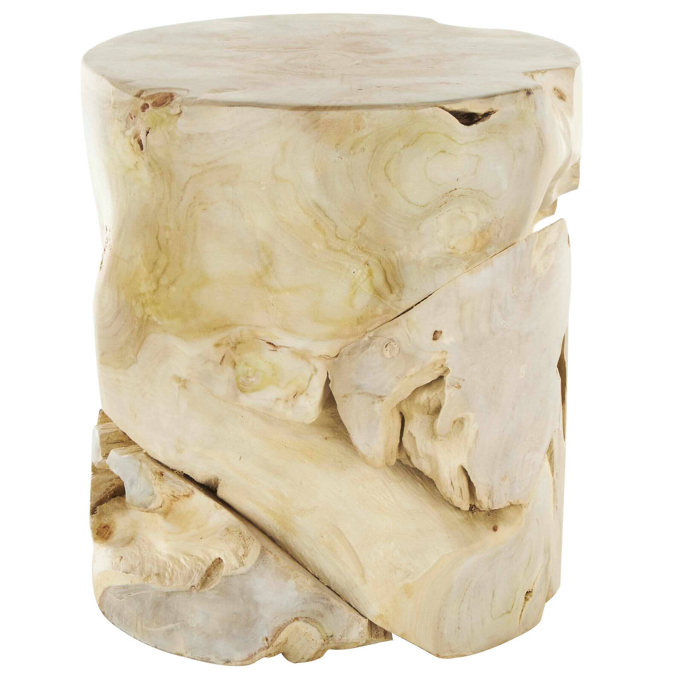 Bayberry Lane Natural Cutout Accent End Table, , large