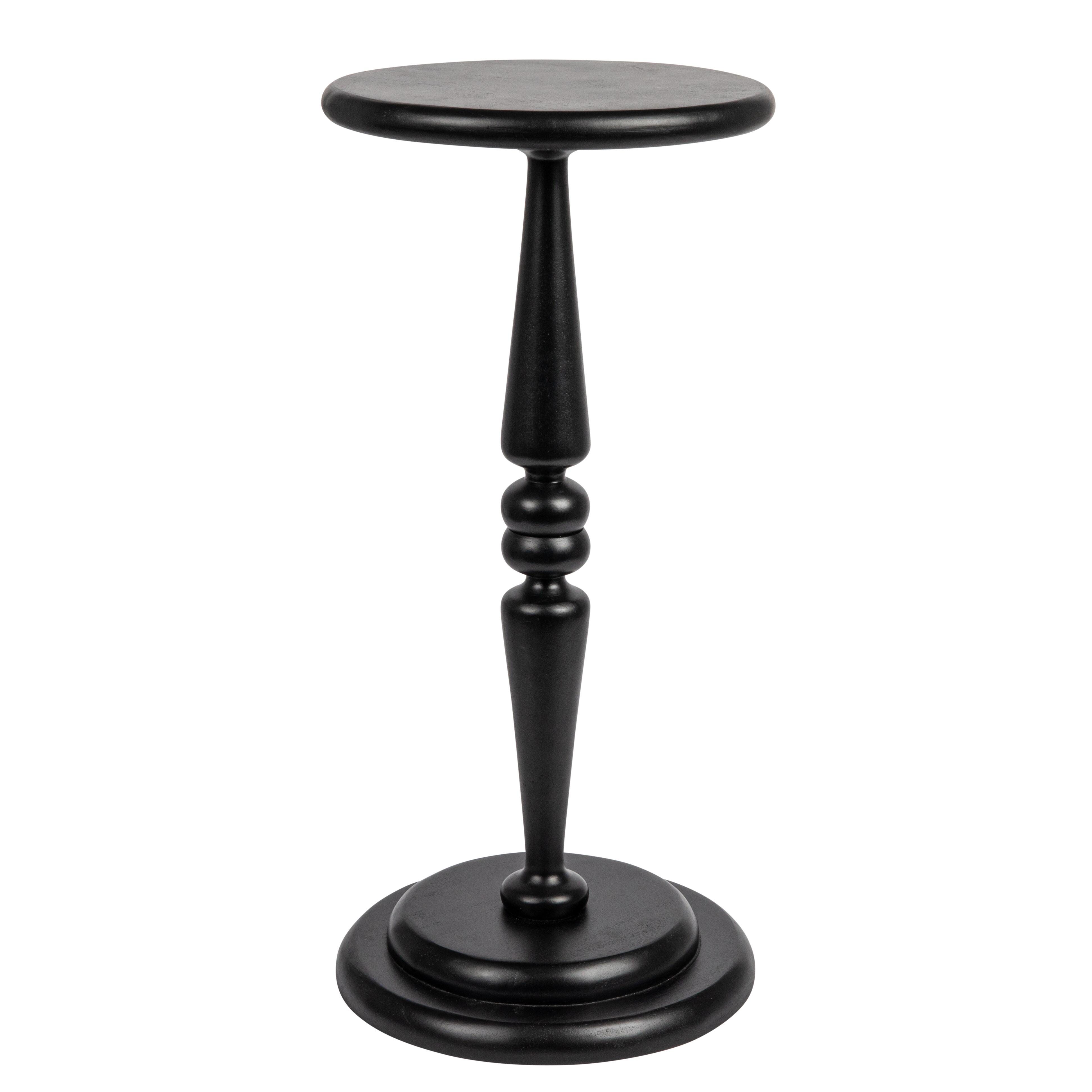 Storied Home Bishop Side Table, Black, large