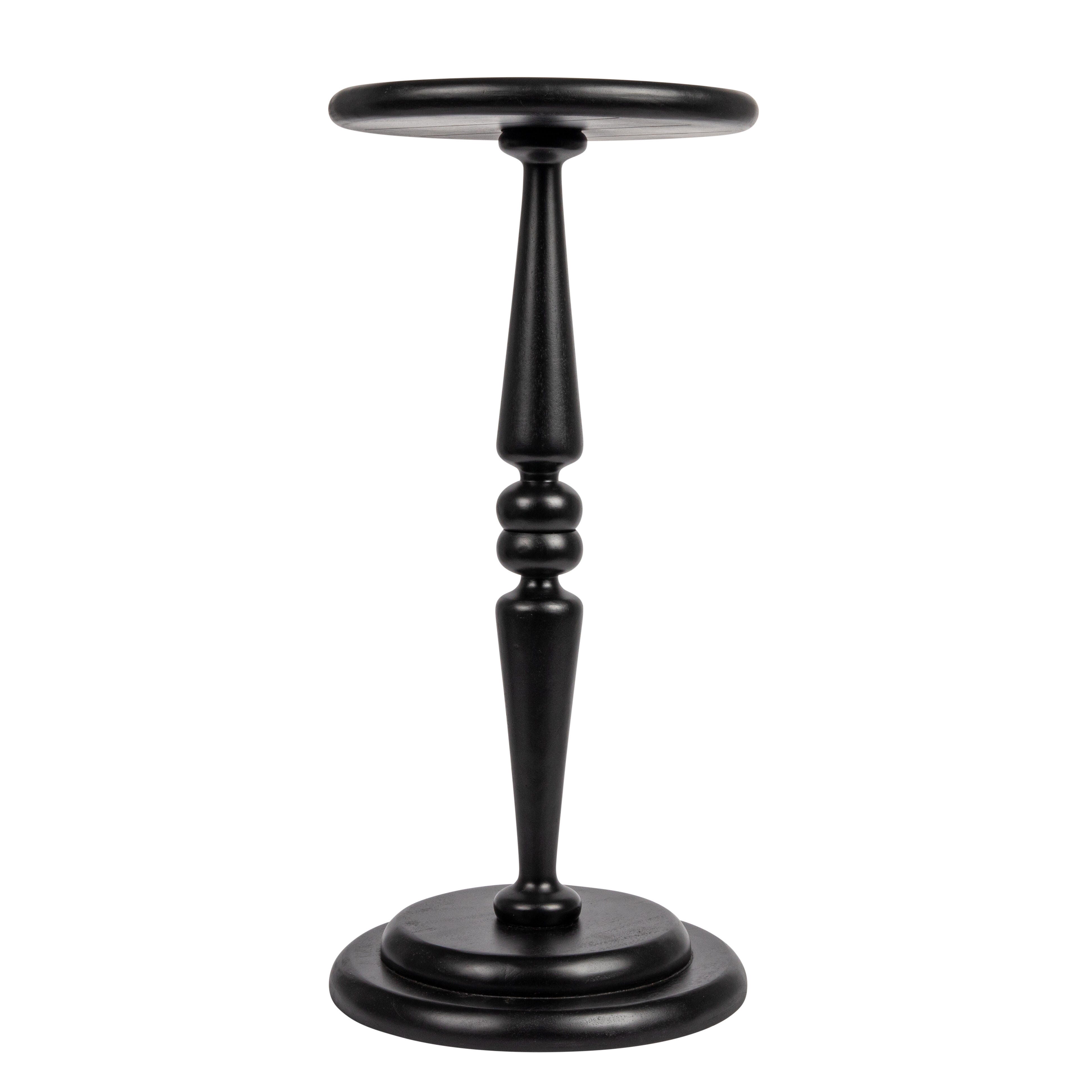 Storied Home Bishop Side Table, Black, large