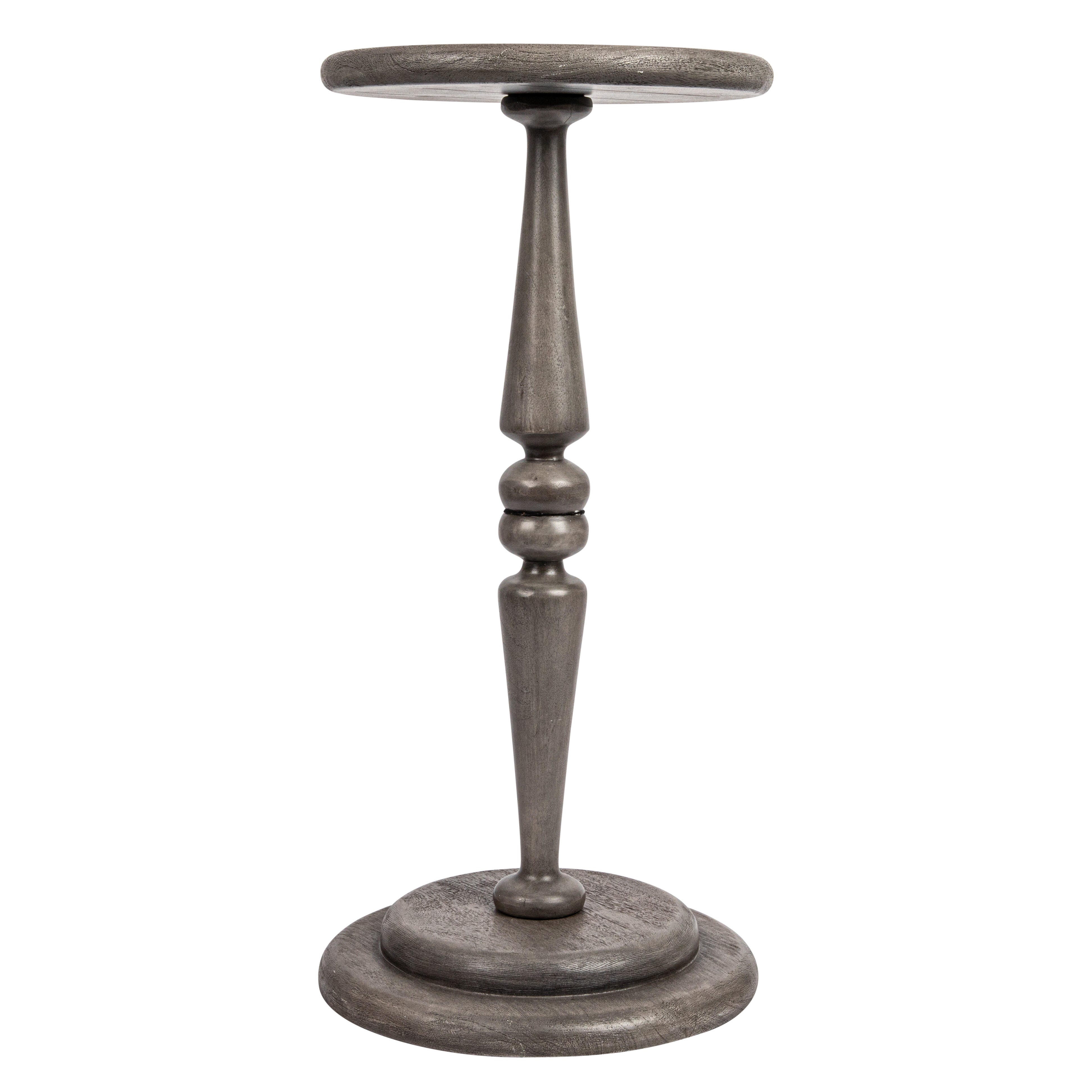 Storied Home Bishop Side Table, Dove Gray, large
