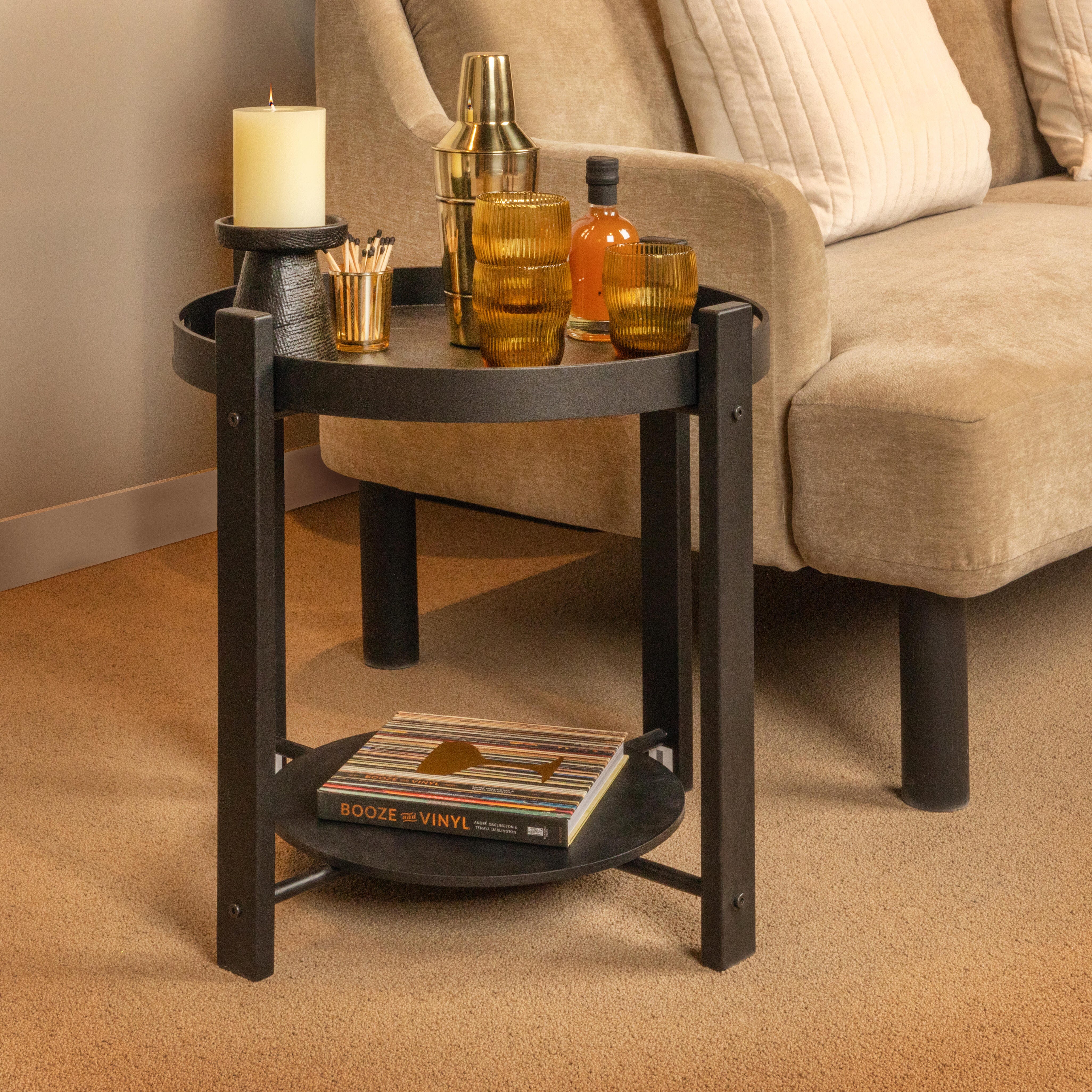 Storied Home Chic Tray Table, , large