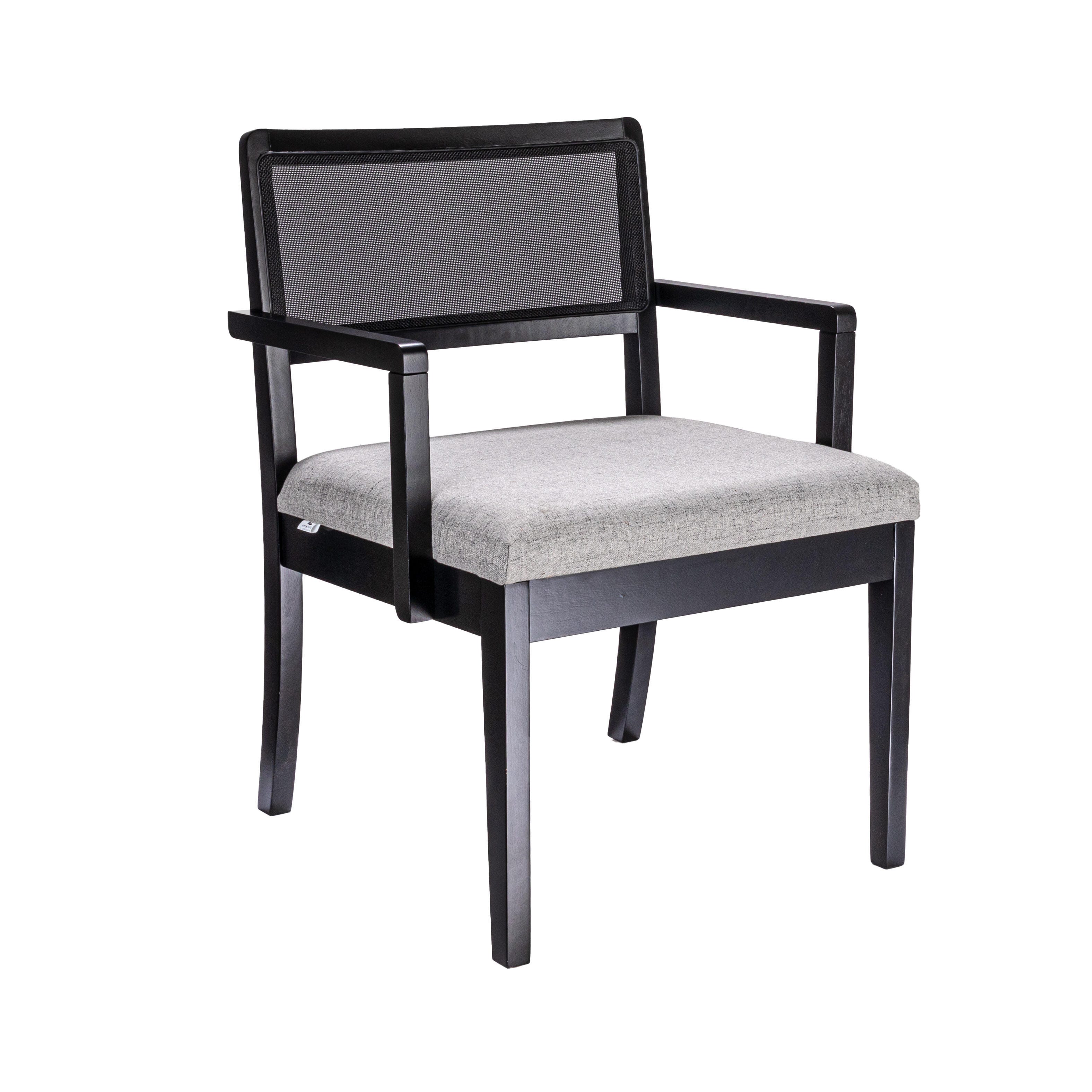 Storied Home Crawford Arm Chair, Grey, large