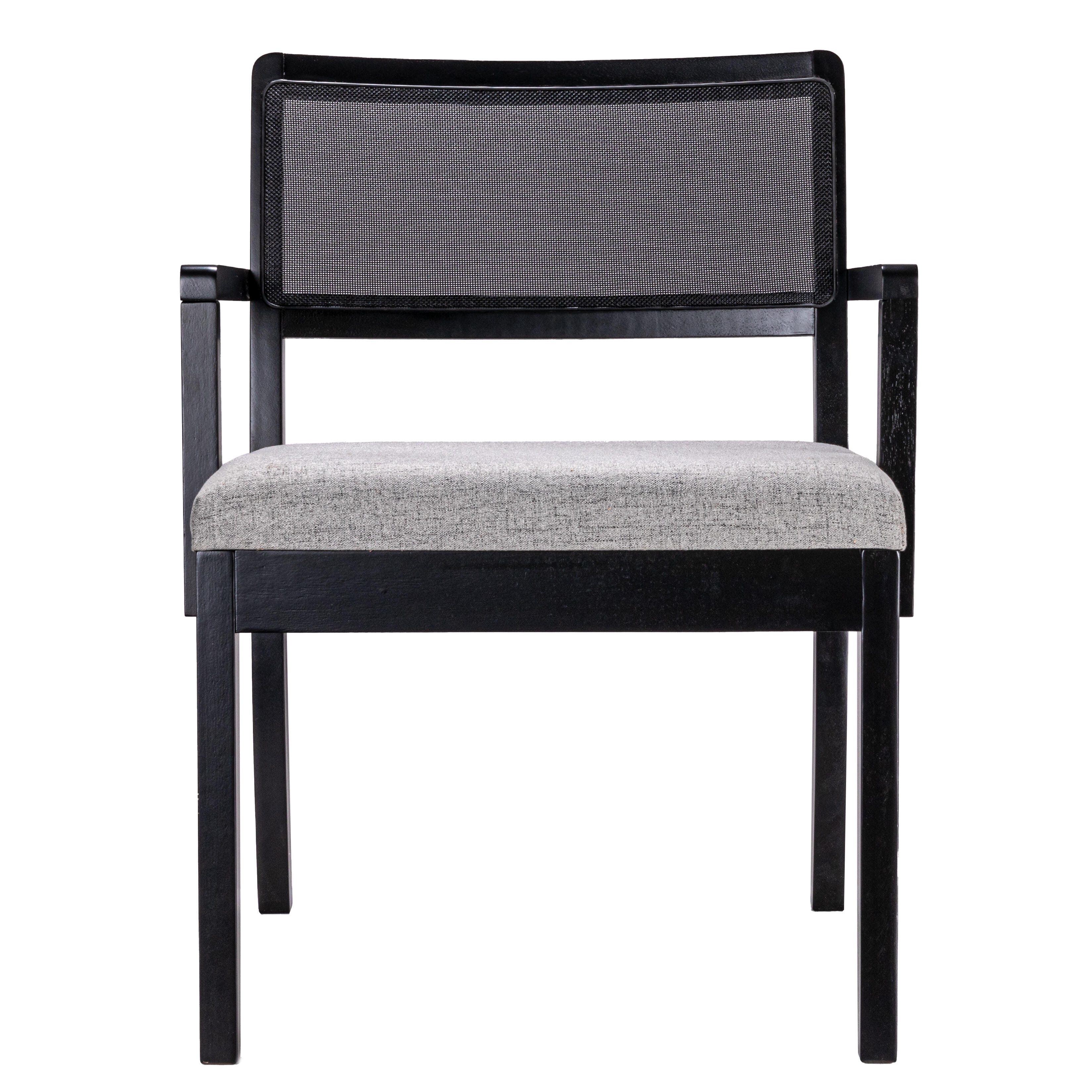 Storied Home Crawford Arm Chair, Grey, large