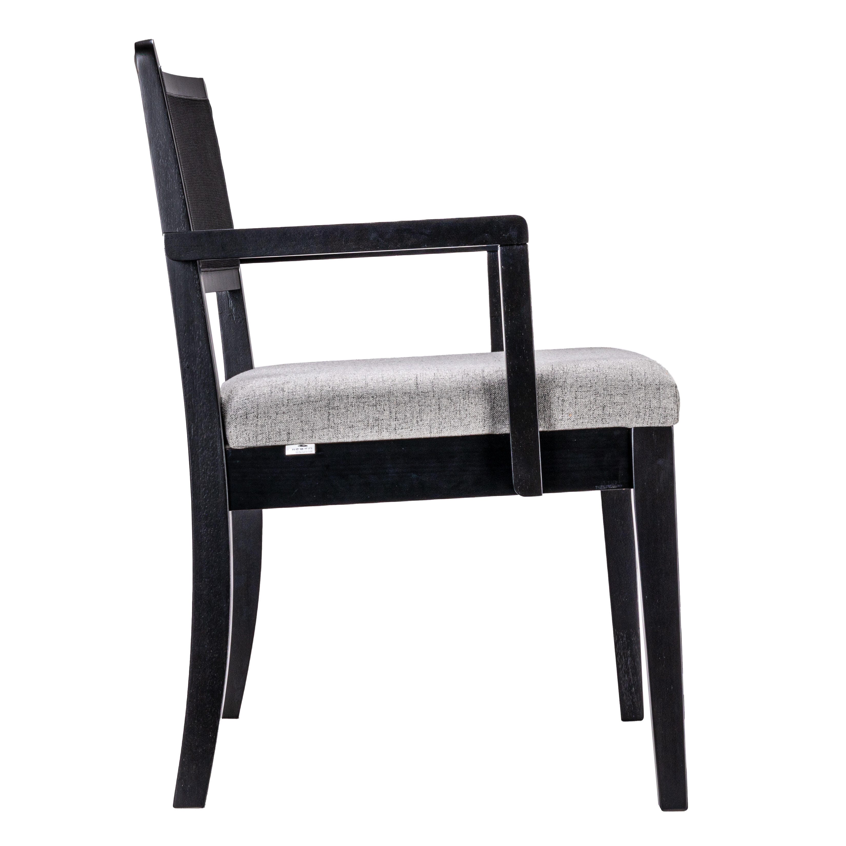 Storied Home Crawford Arm Chair, Grey, large