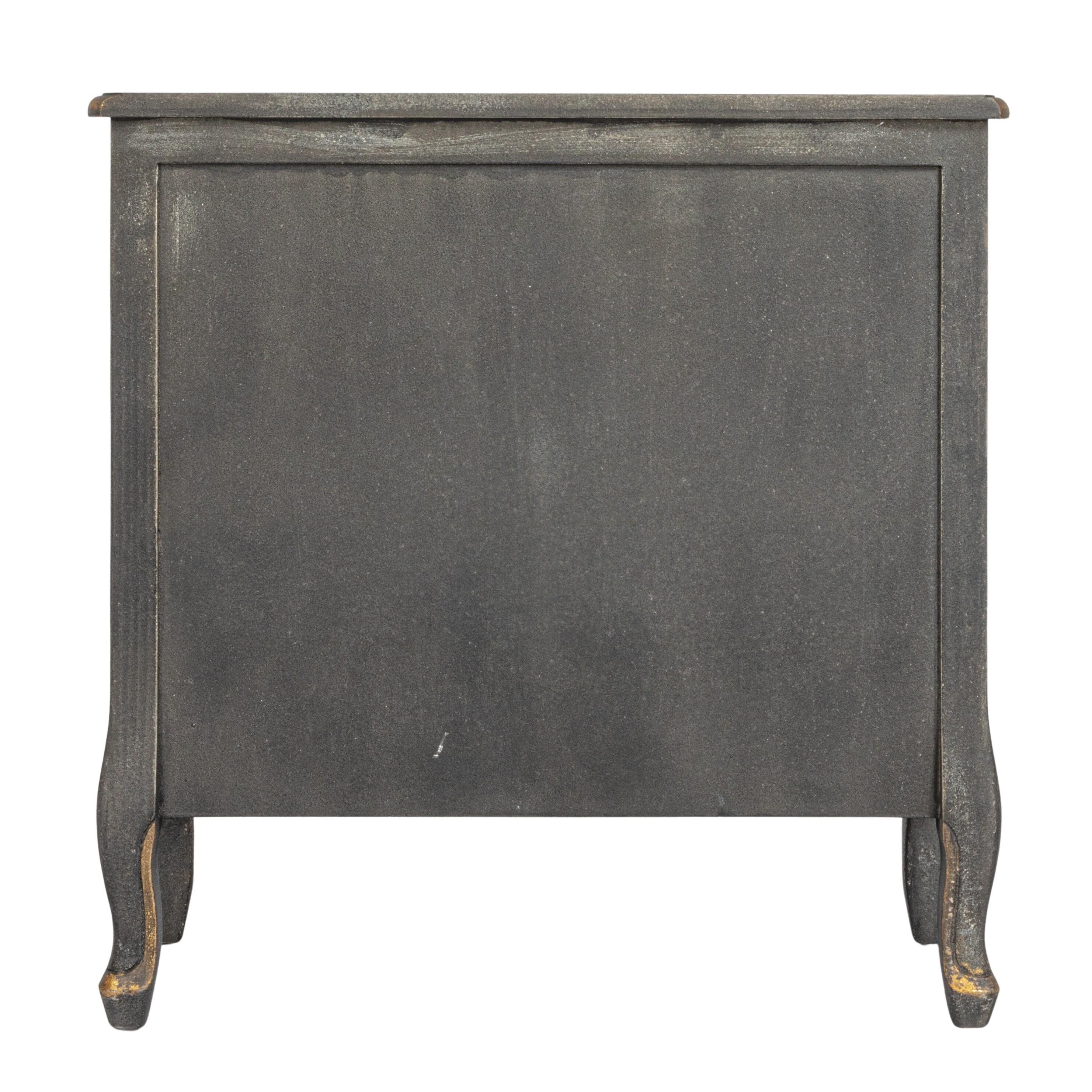 Storied Home 14" 3 Drawer Dresser, Black, large