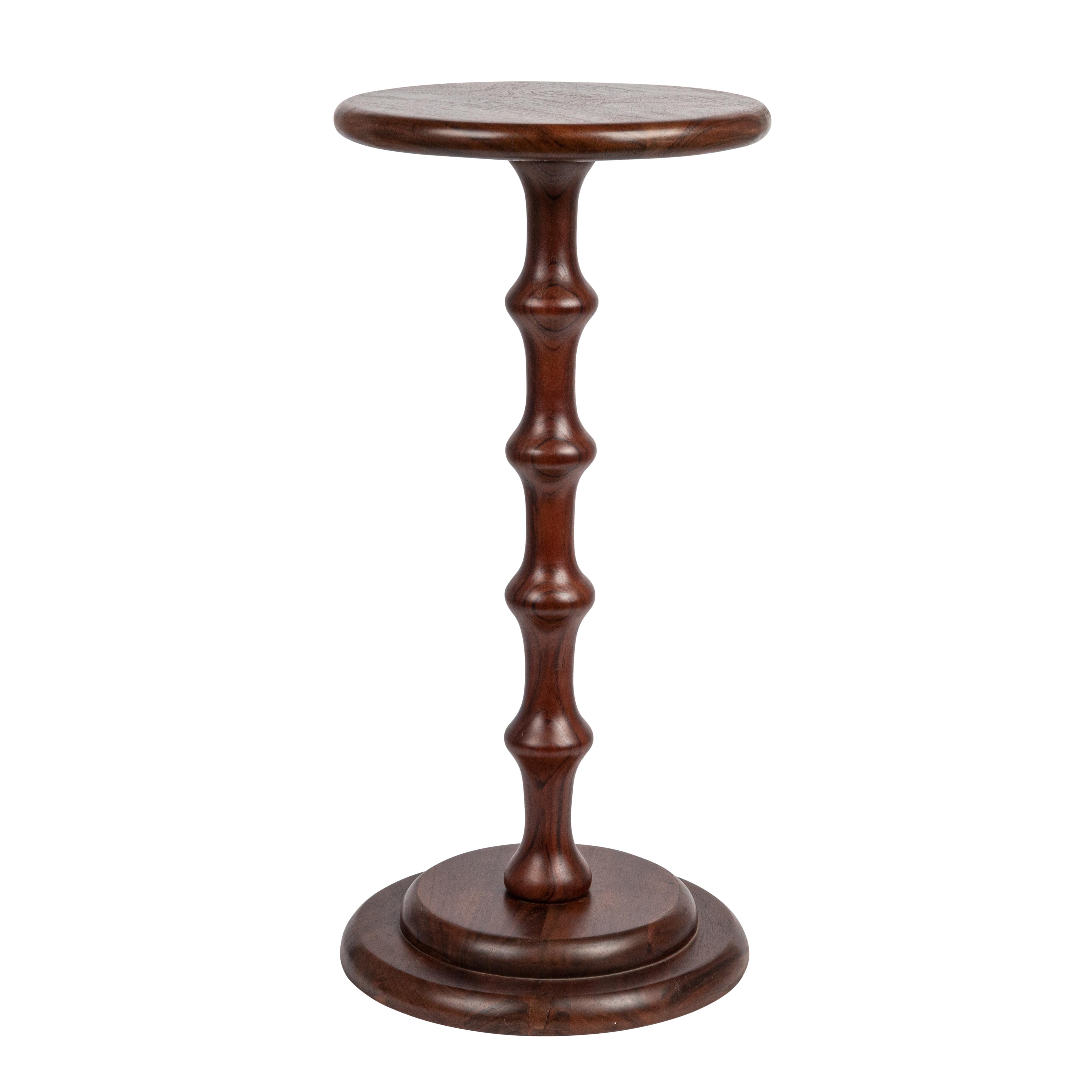 Storied Home Ergo Side Table, Dark Chestnut, large