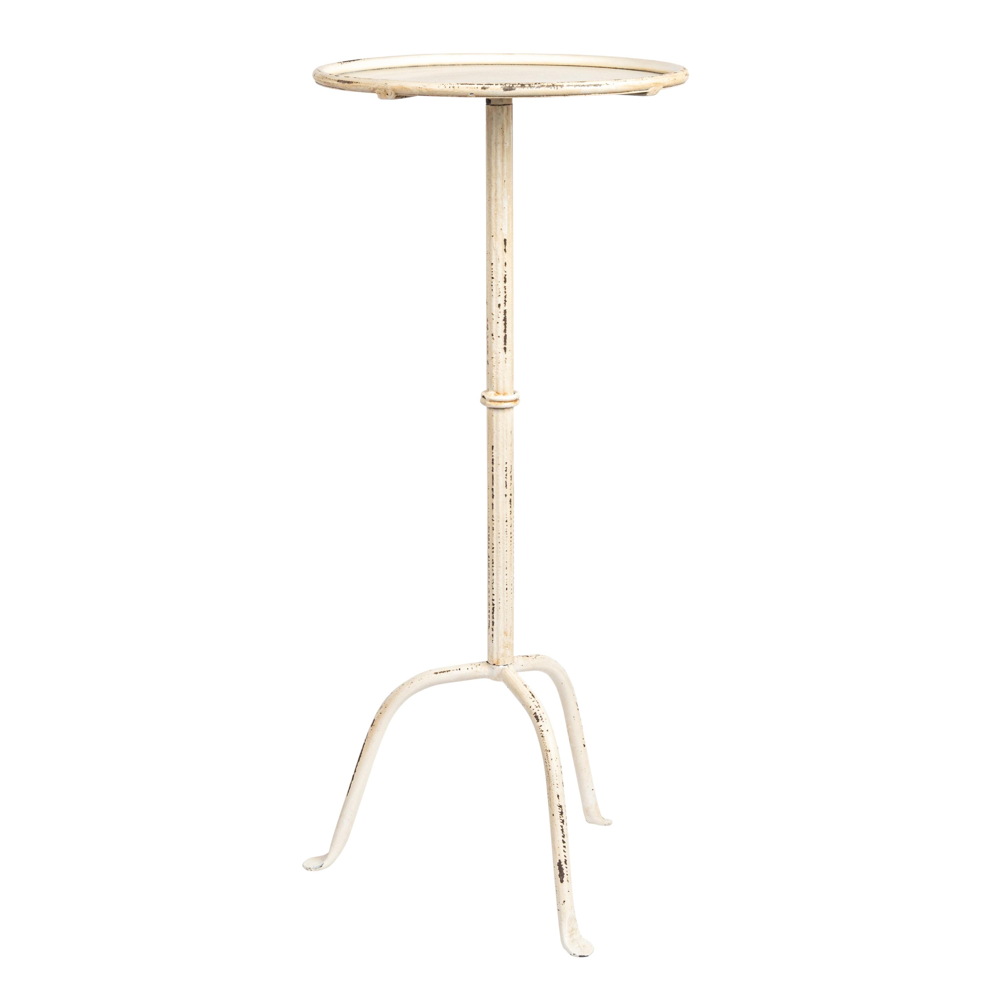 Storied Home Side Table, Antique White, large