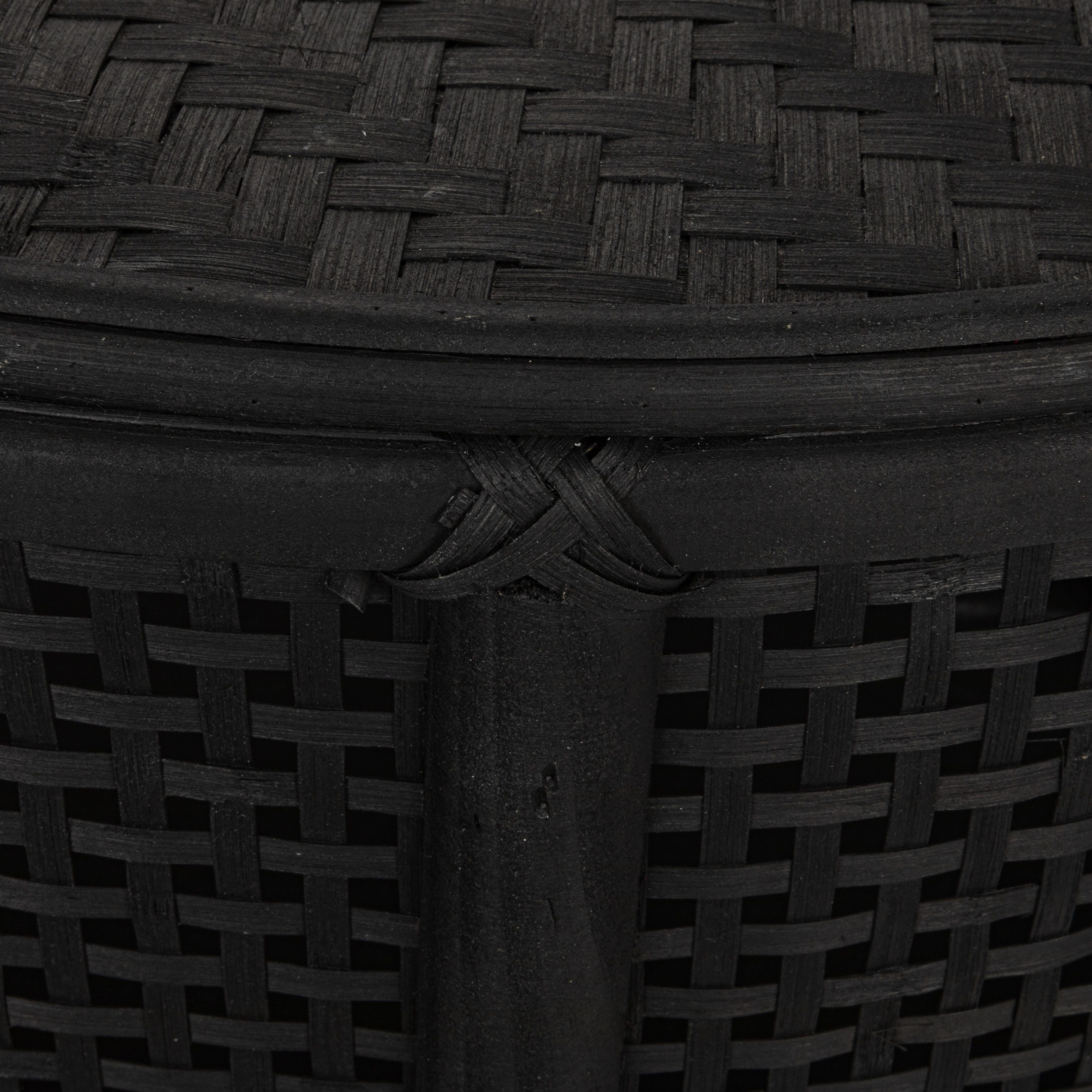 Storied Home Accent Table with Storage, Black, large