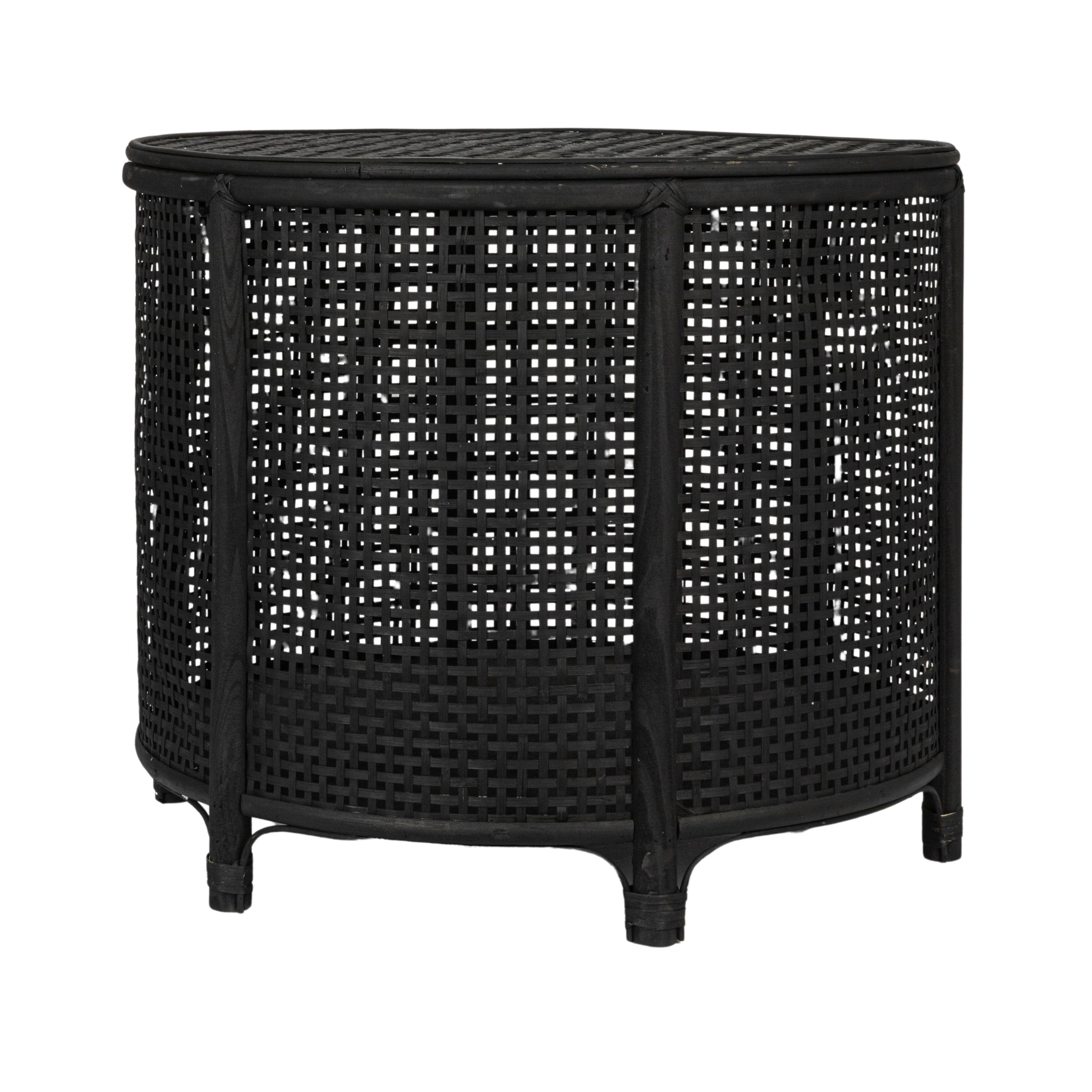 Storied Home Accent Table with Storage, Black, large