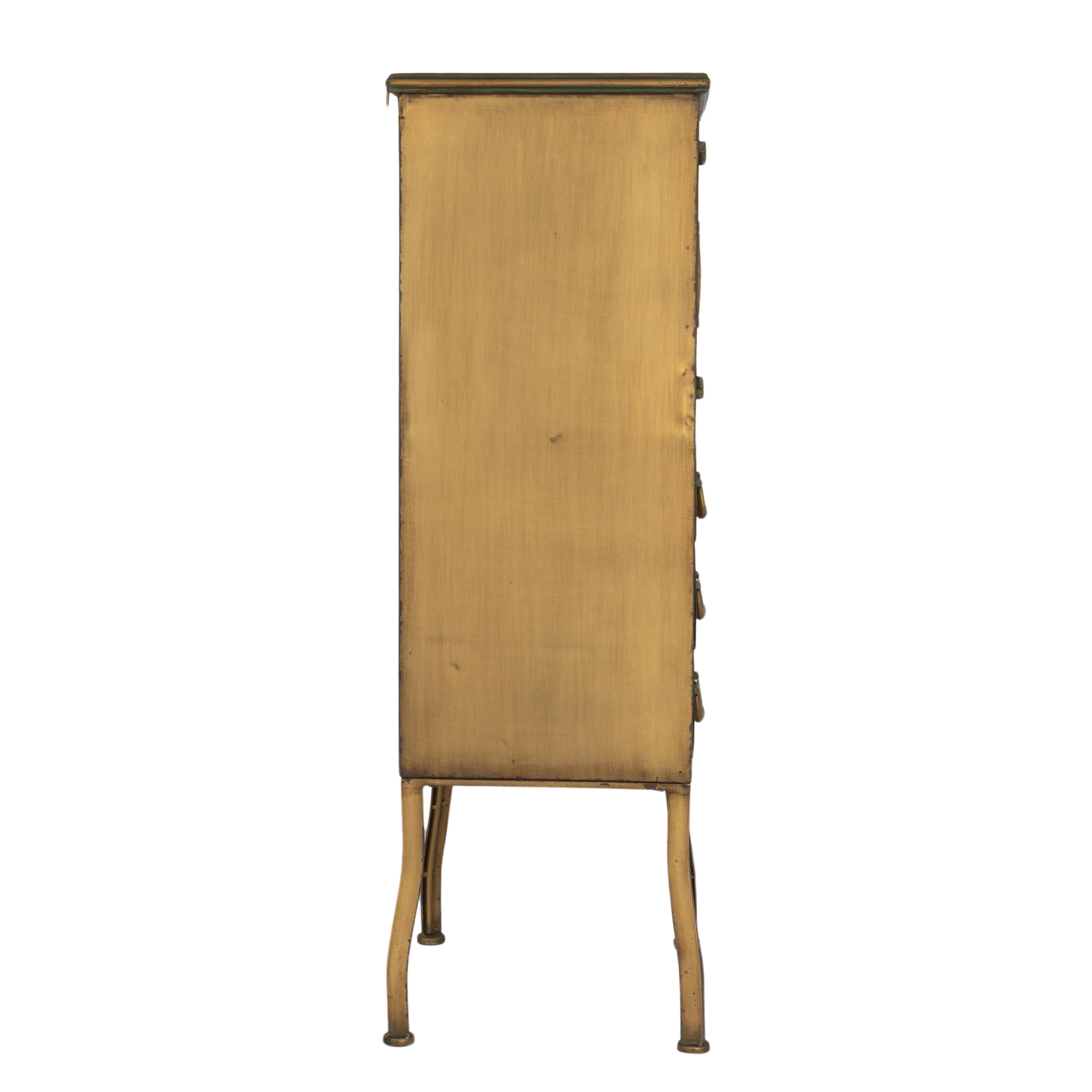 Storied Home Cabinet with Storage, Gold, large
