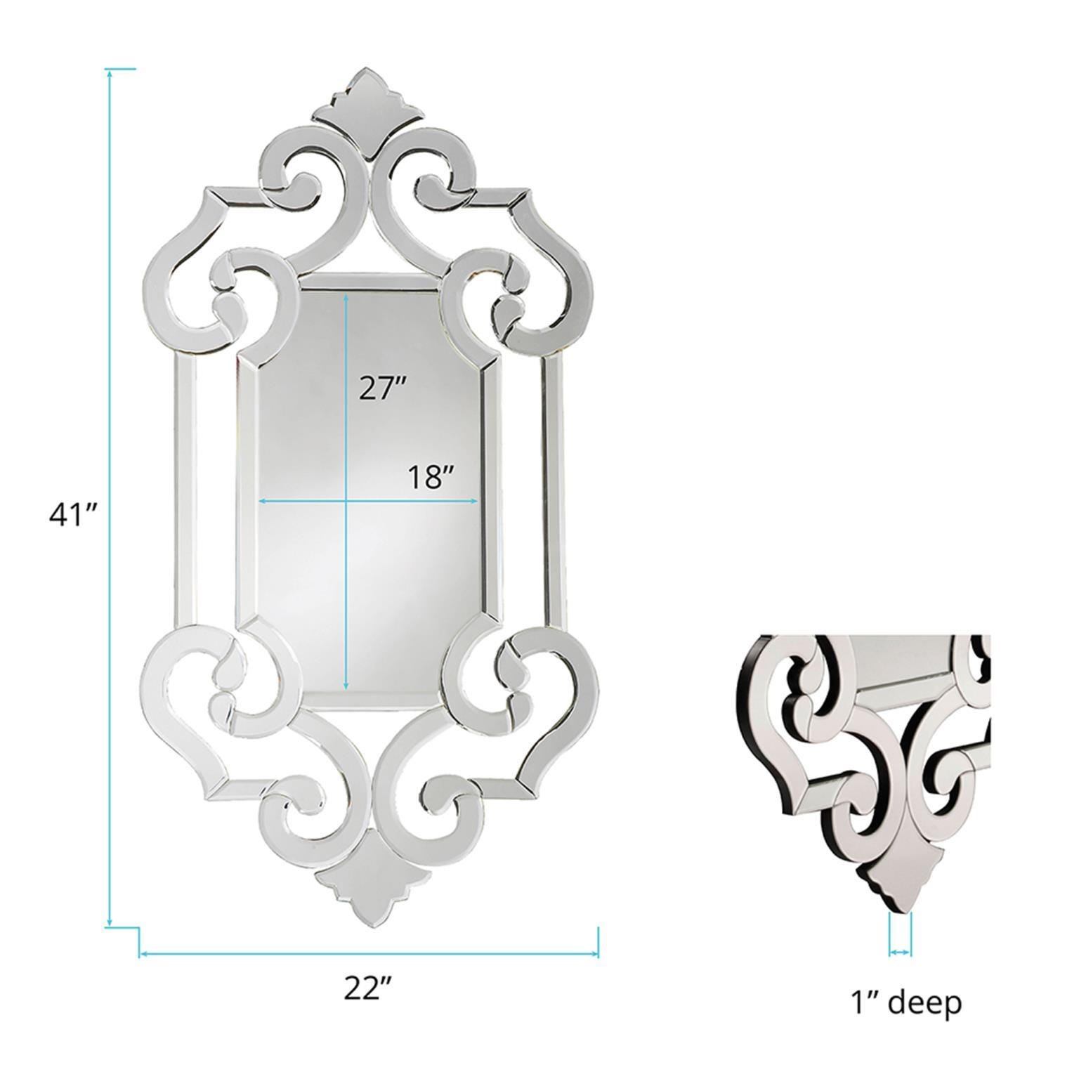 Howard Elliott Clarice Accent Mirror, , large