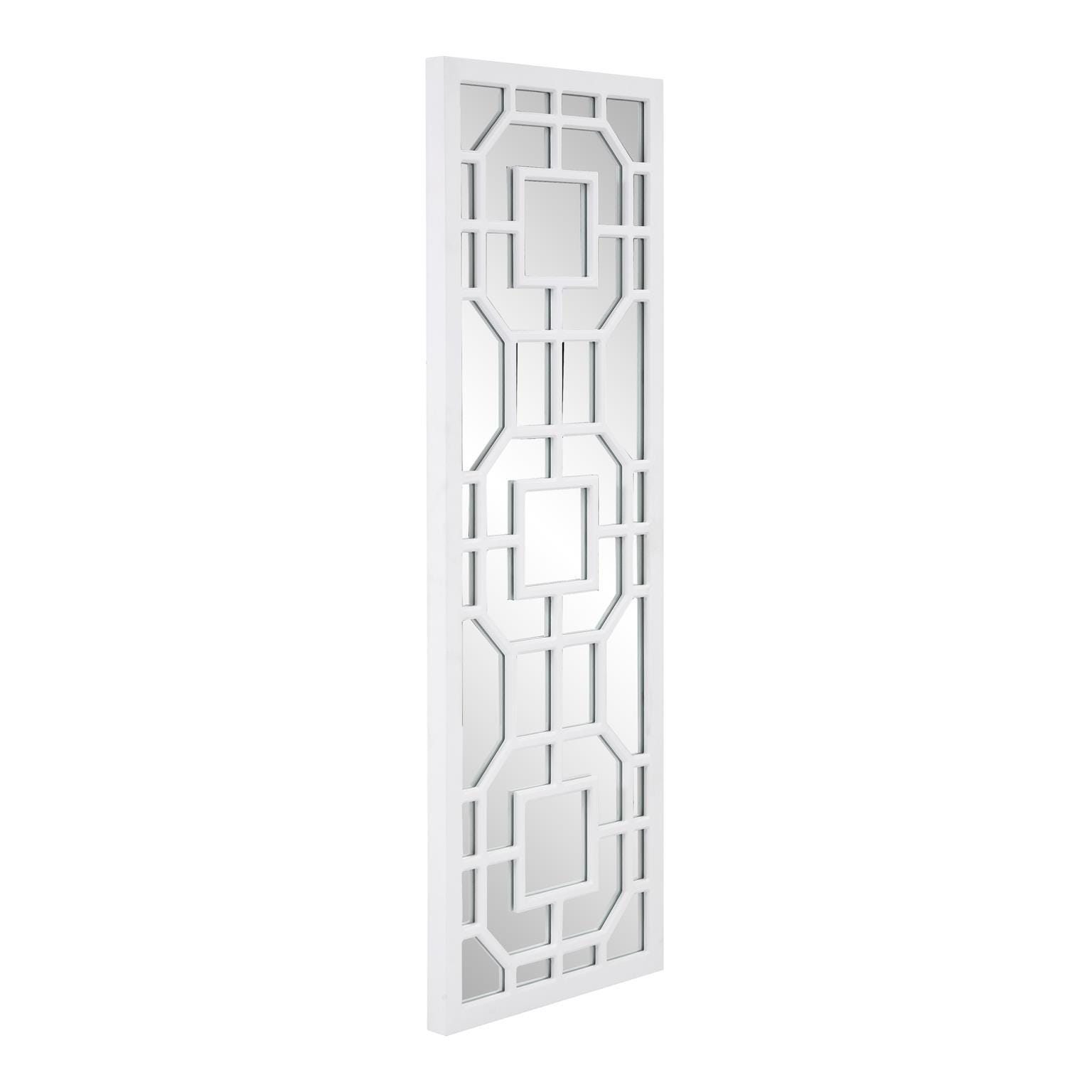Howard Elliott Aldrich Accent Mirror, Matte White, large