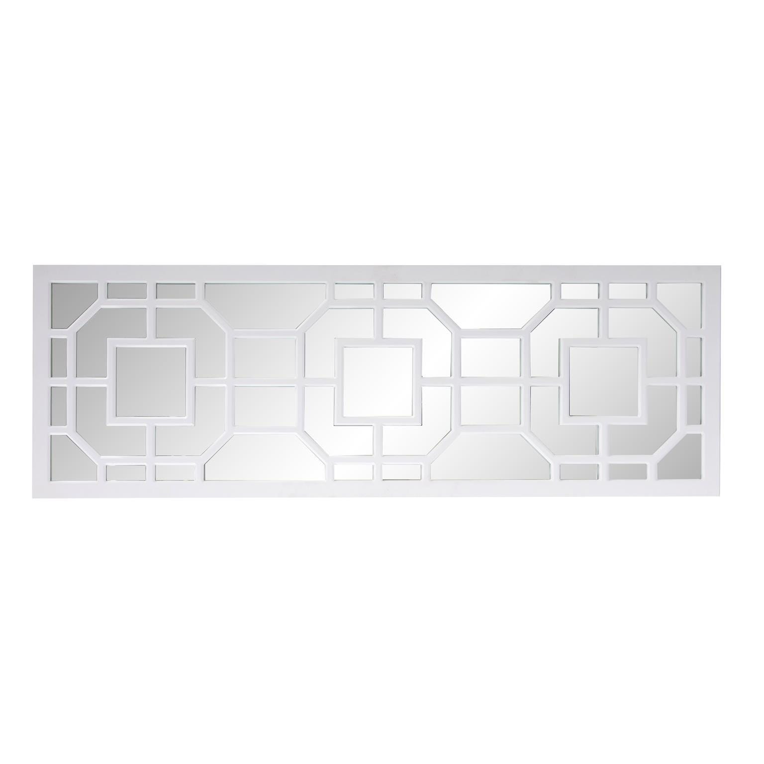 Howard Elliott Aldrich Accent Mirror, Matte White, large