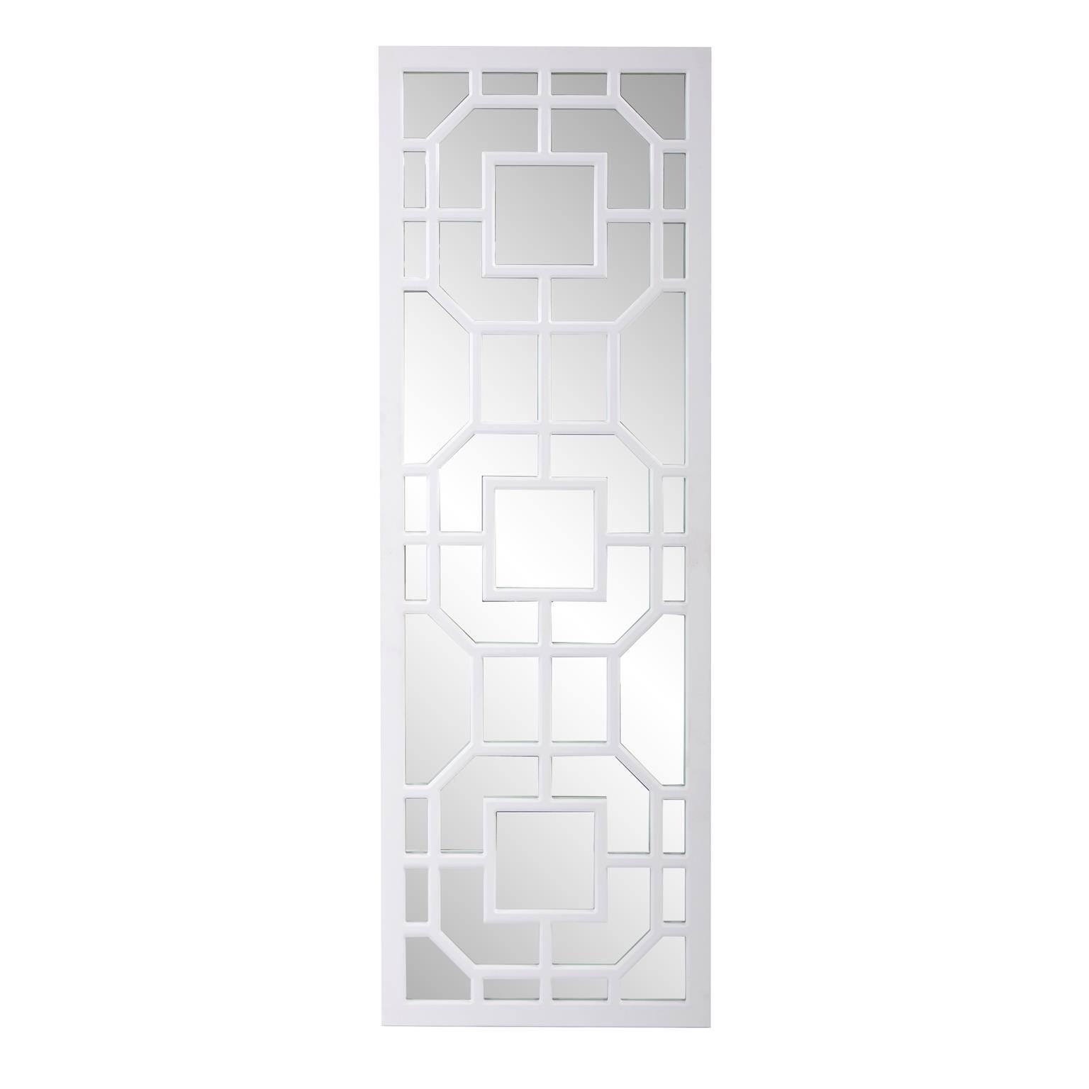 Howard Elliott Aldrich Accent Mirror, Matte White, large