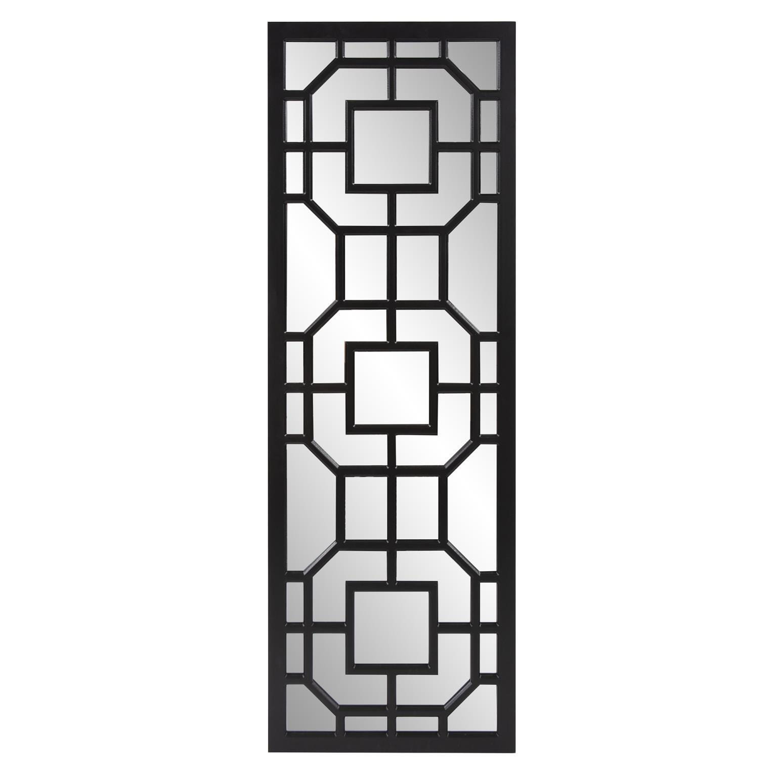 Howard Elliott Aldrich Accent Mirror, Matte Black, large