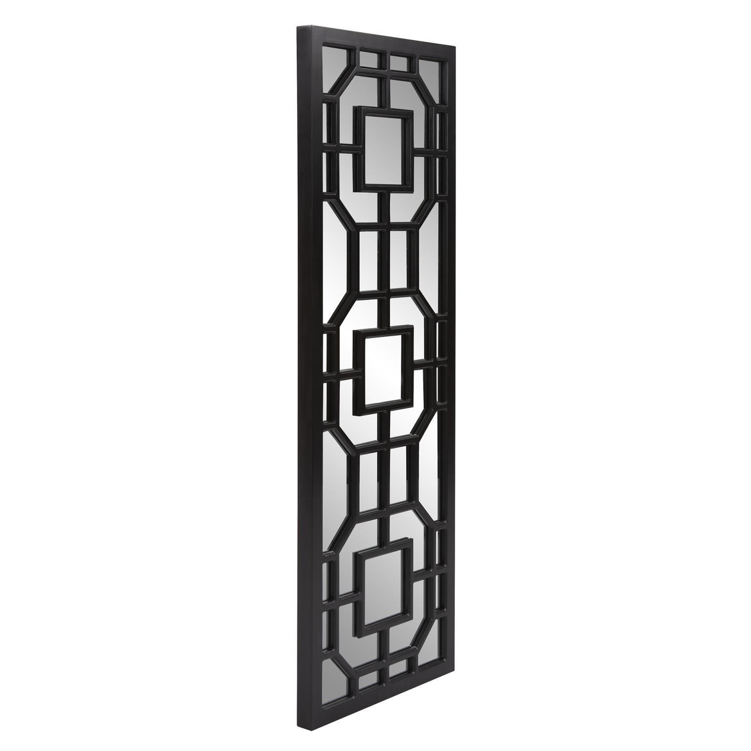 Howard Elliott Aldrich Accent Mirror, Matte Black, large